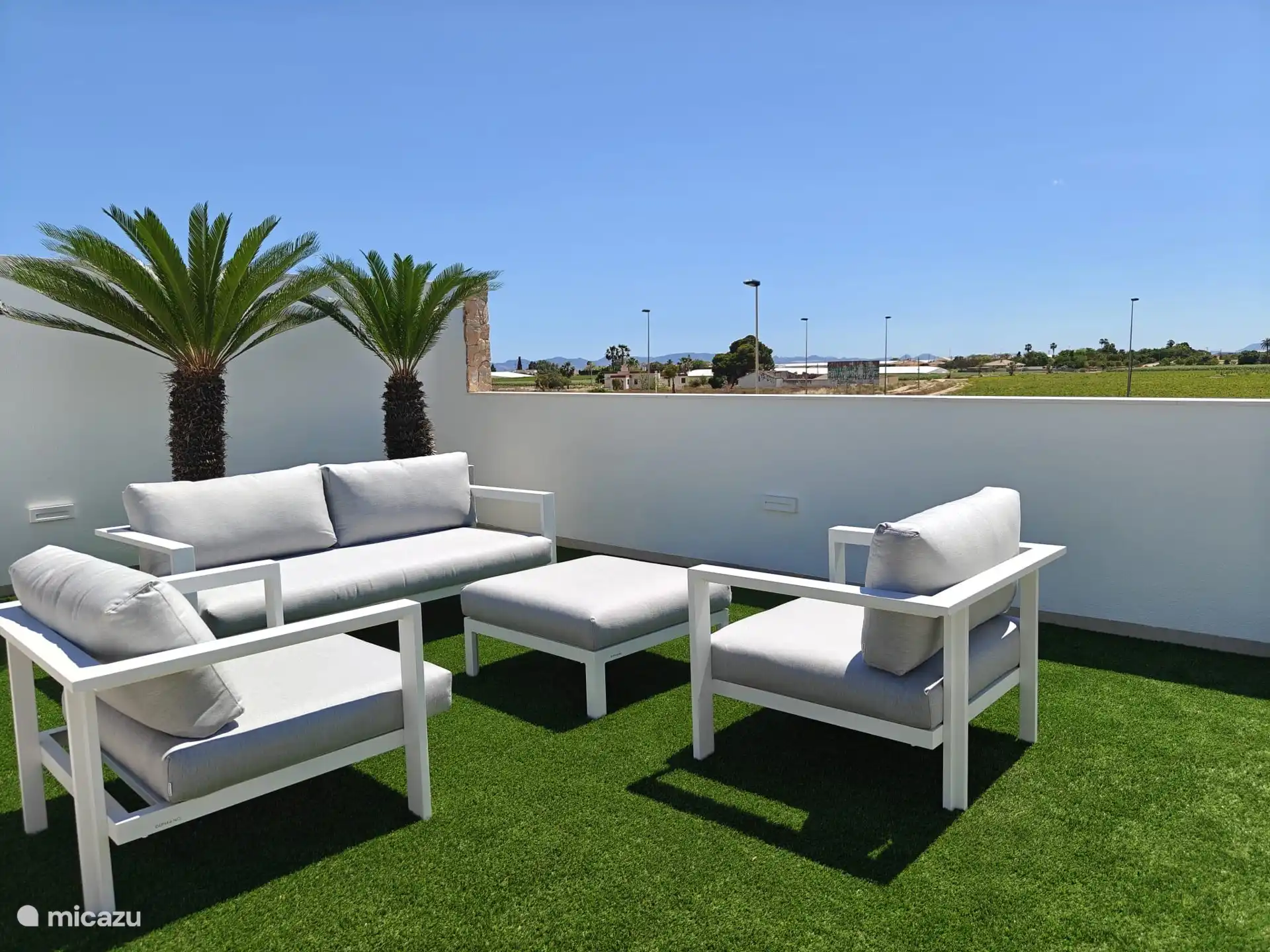 Salón en la terraza de la azotea