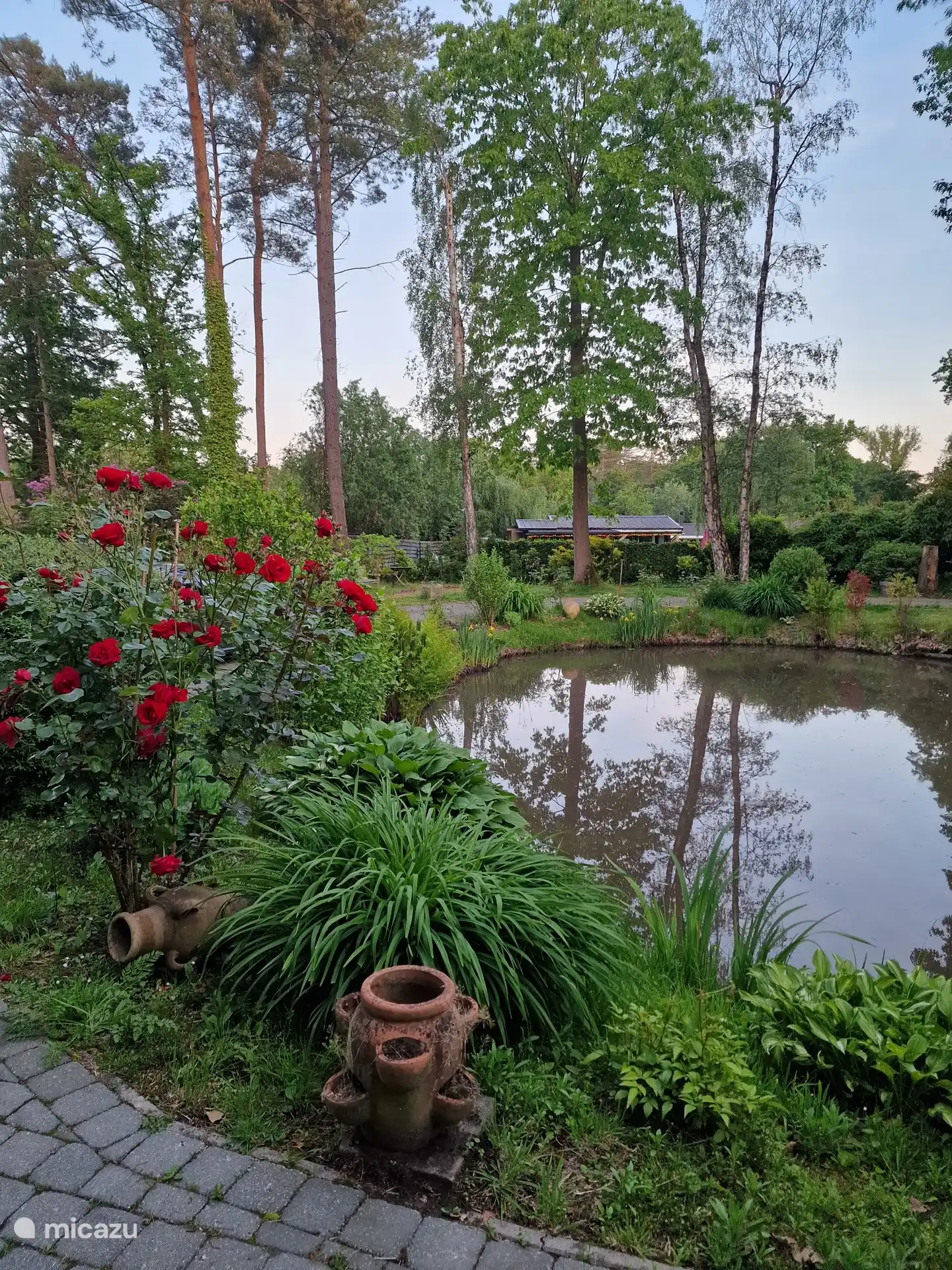 Veel verschillende planten met verschillende bloeiperiodes. Altijd een beetje kleur in de tuin.
