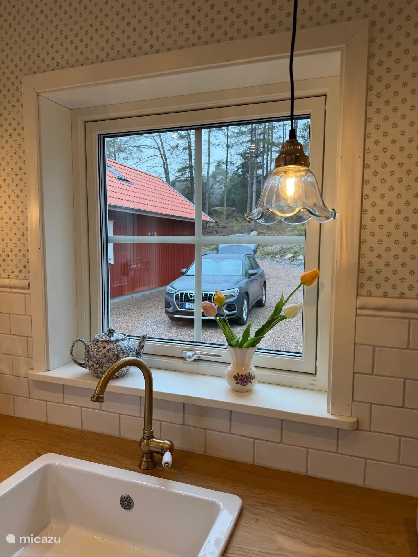 Une vue depuis la cuisine !