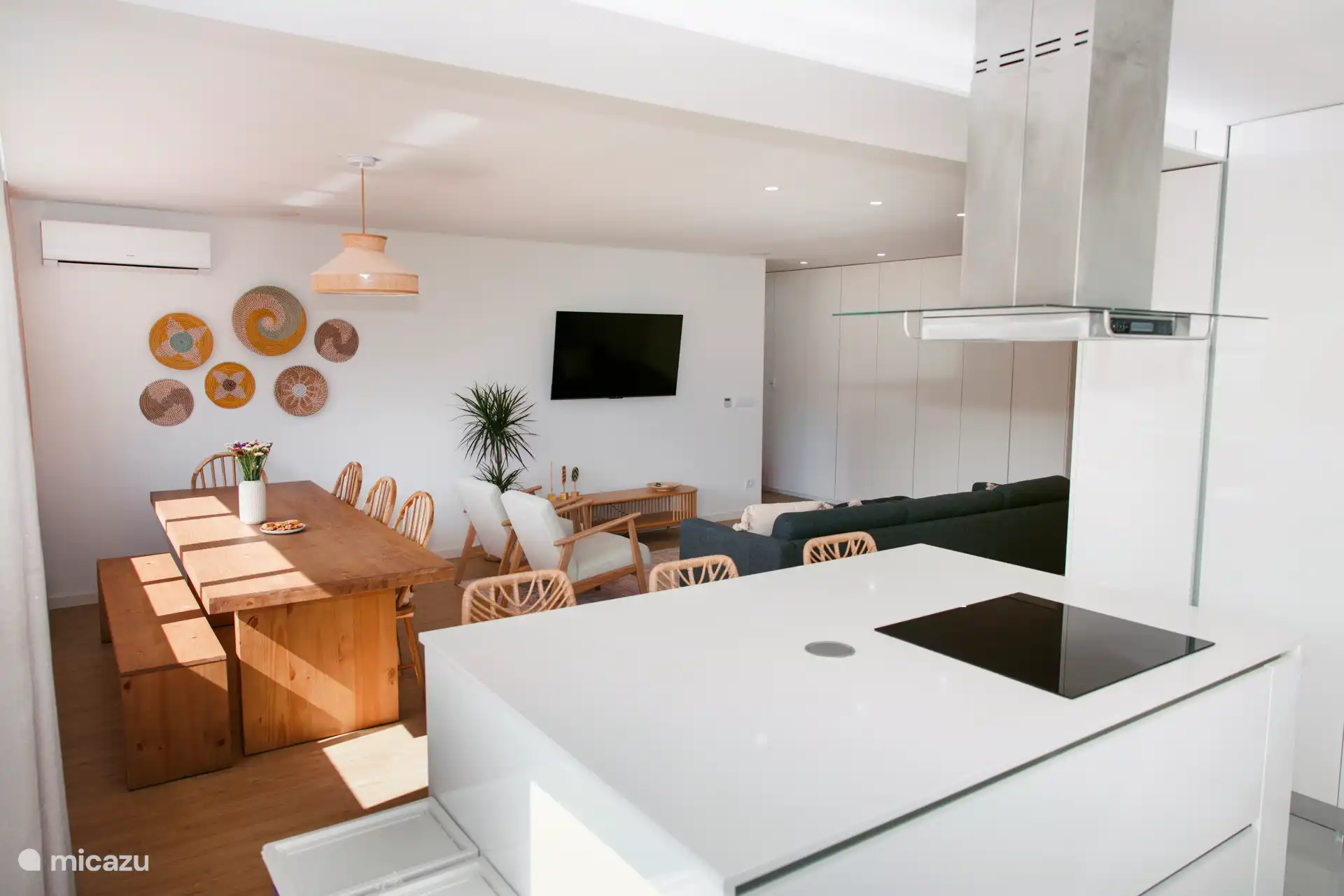 Open keuken met woonkamer