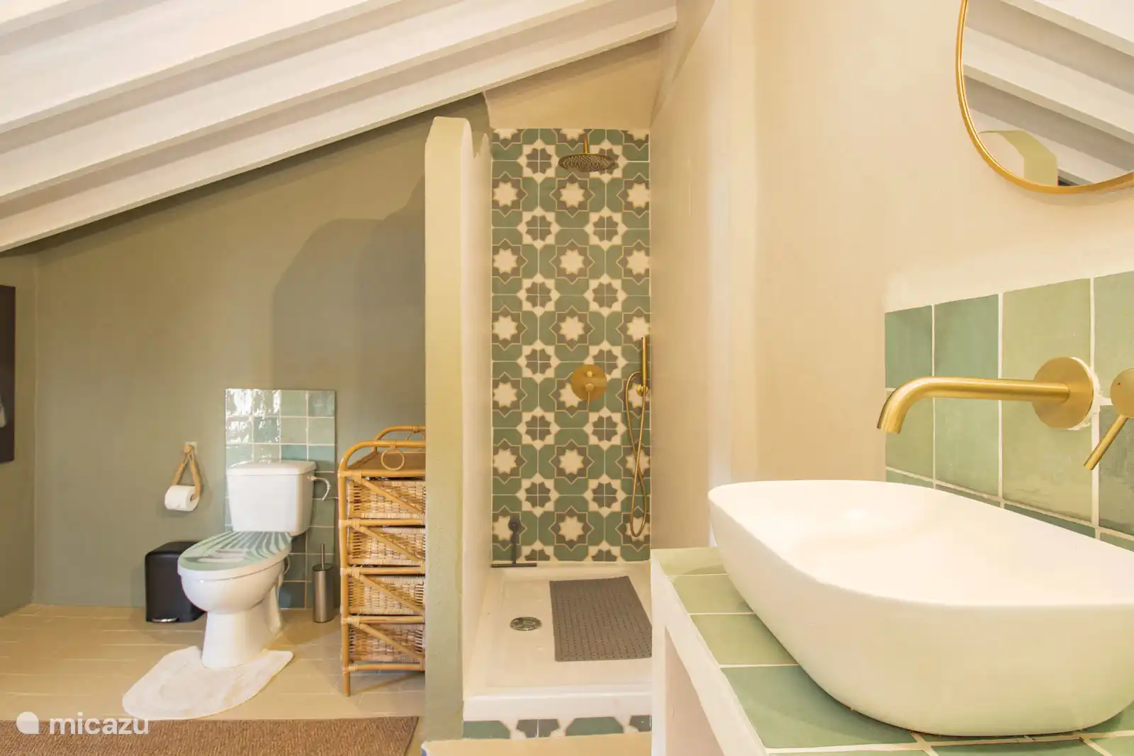 Badezimmer 2 im Erdgeschoss.
