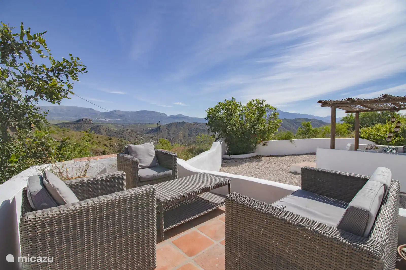 Lounge hinter Casa La Cuadra. 