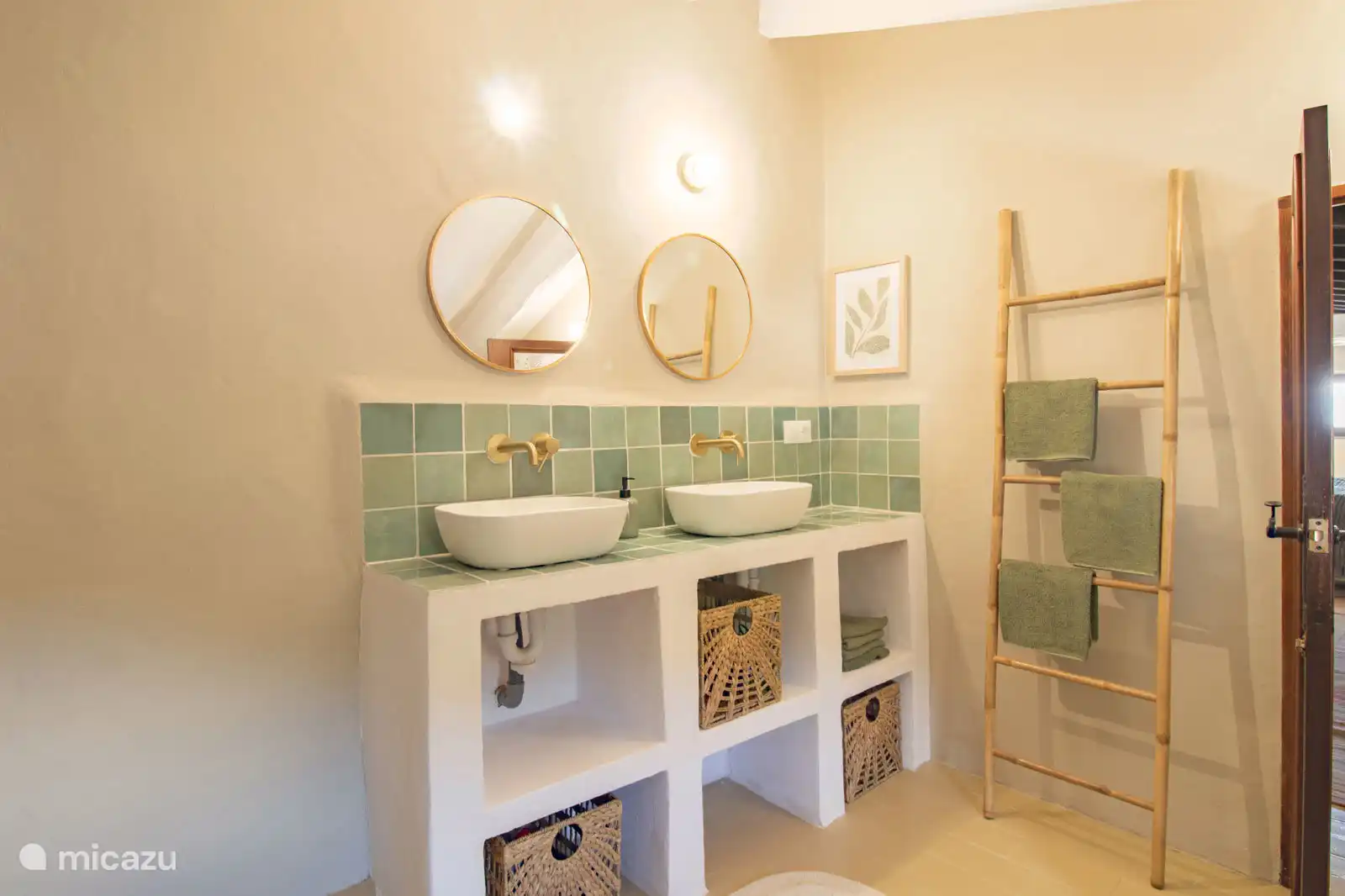 Badezimmer 2 im Erdgeschoss.