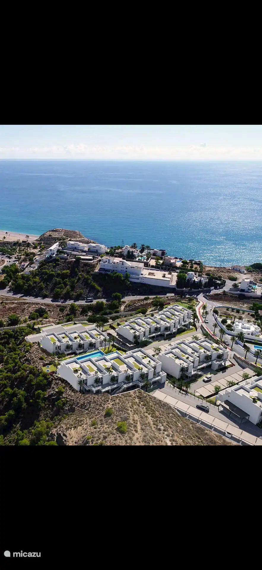 An aerial view of the project