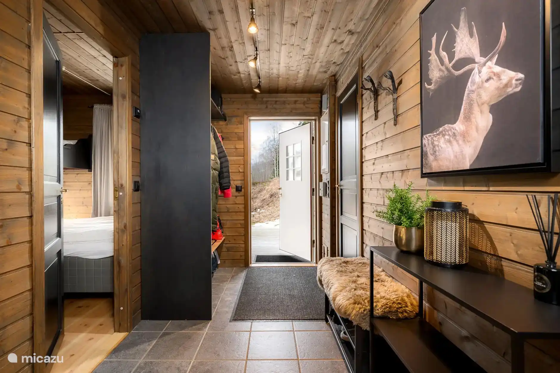 The entrance with spacious wardrobe