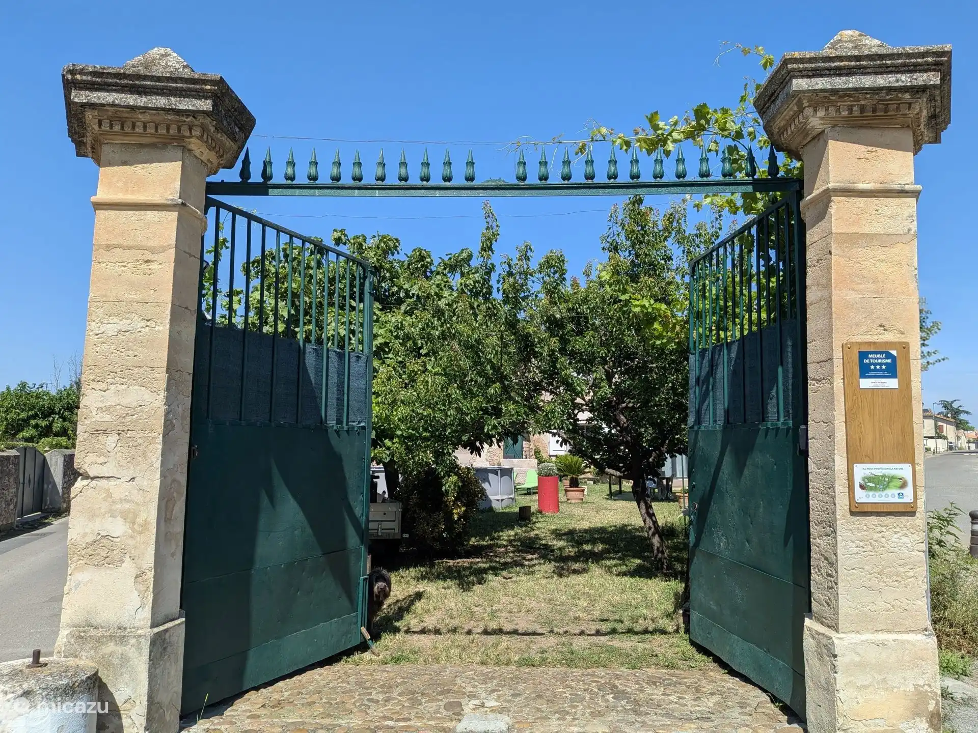 Portail d'entrée jardin