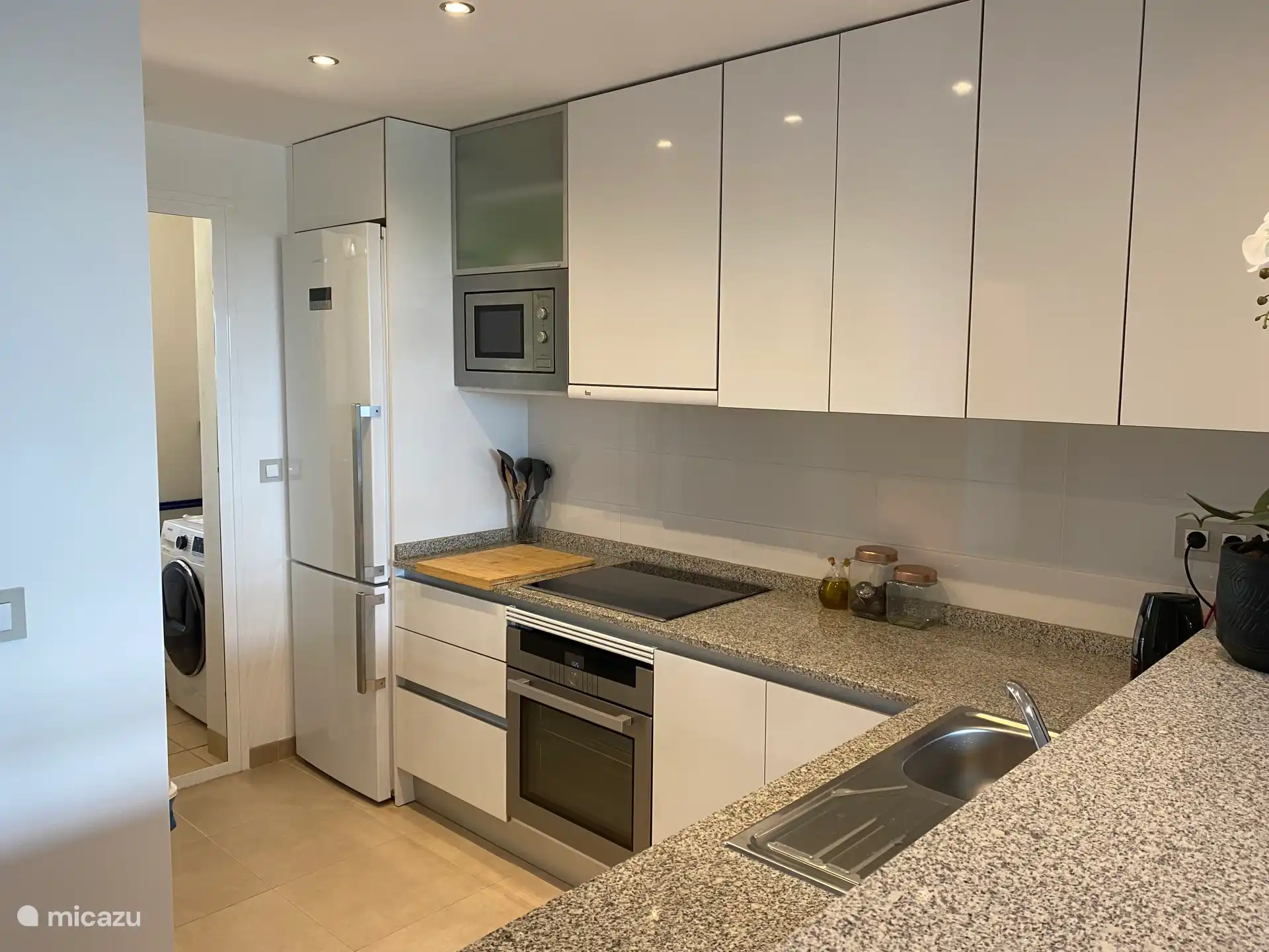 Kitchen, with utility room.