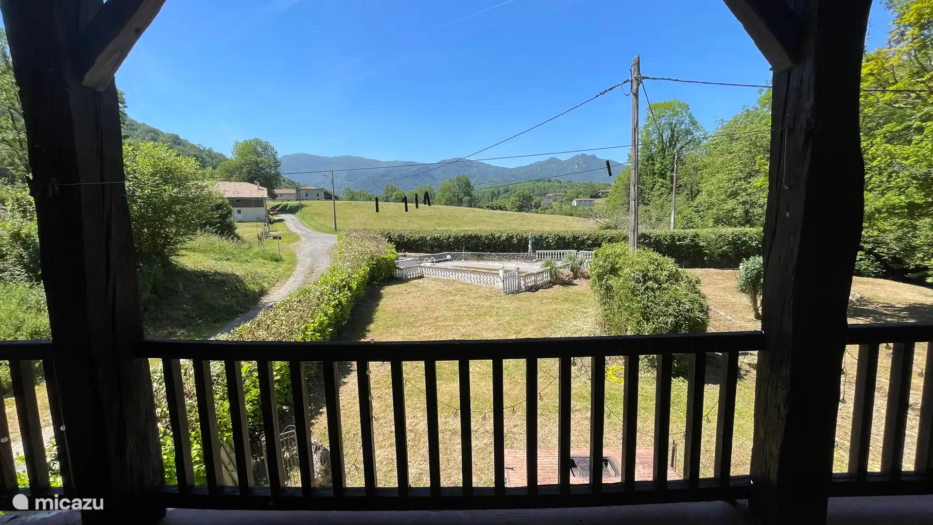Uitzicht vanaf het balkon