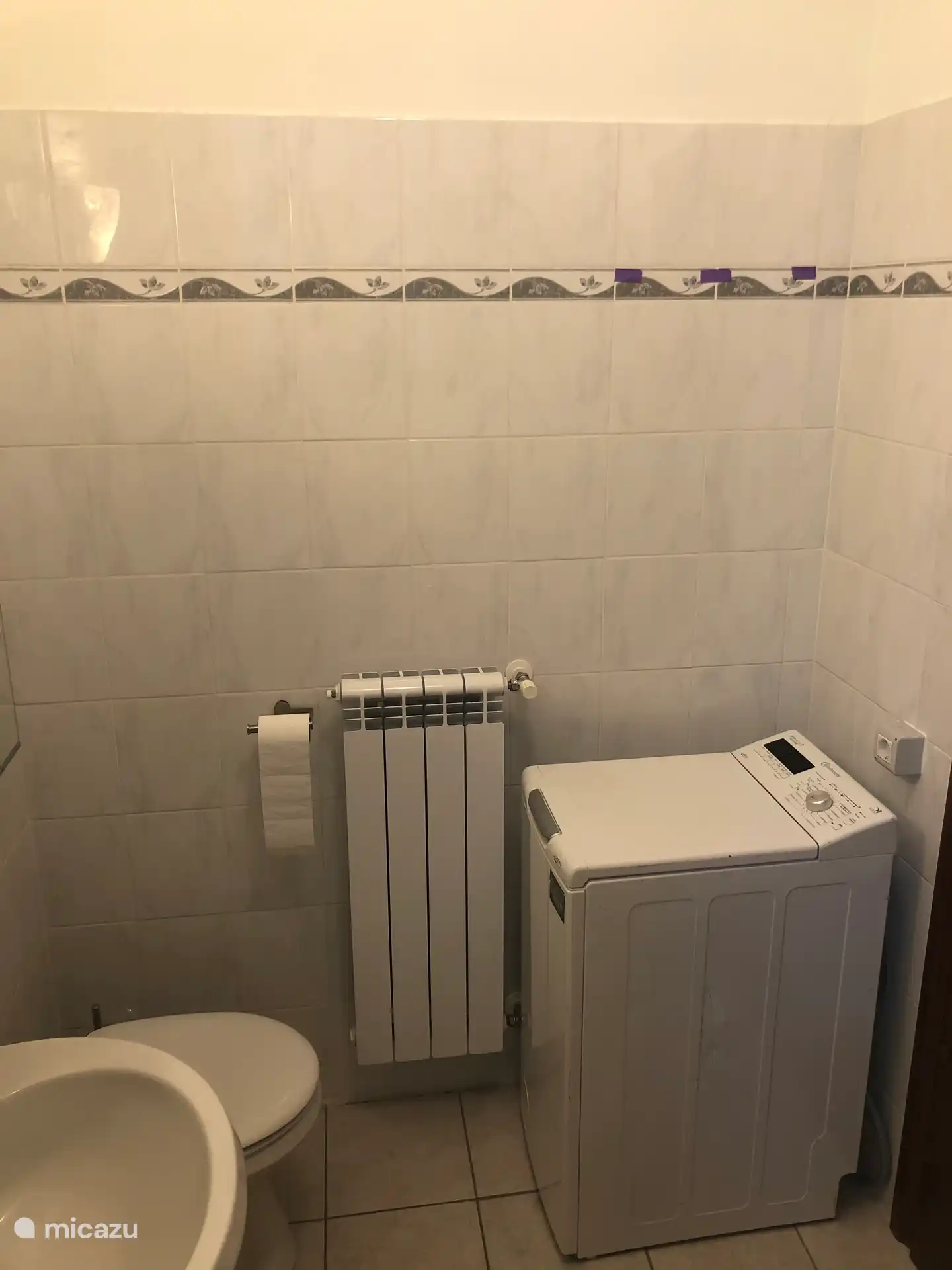 Wasmachine in badkamer 