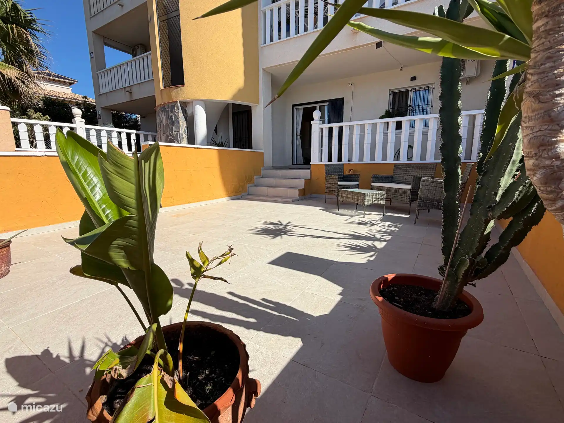 Spacious sunny terrace