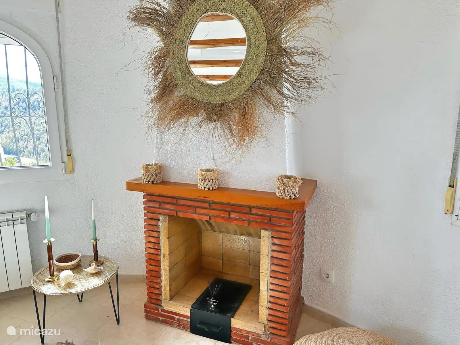 Kamin im Wohnzimmer