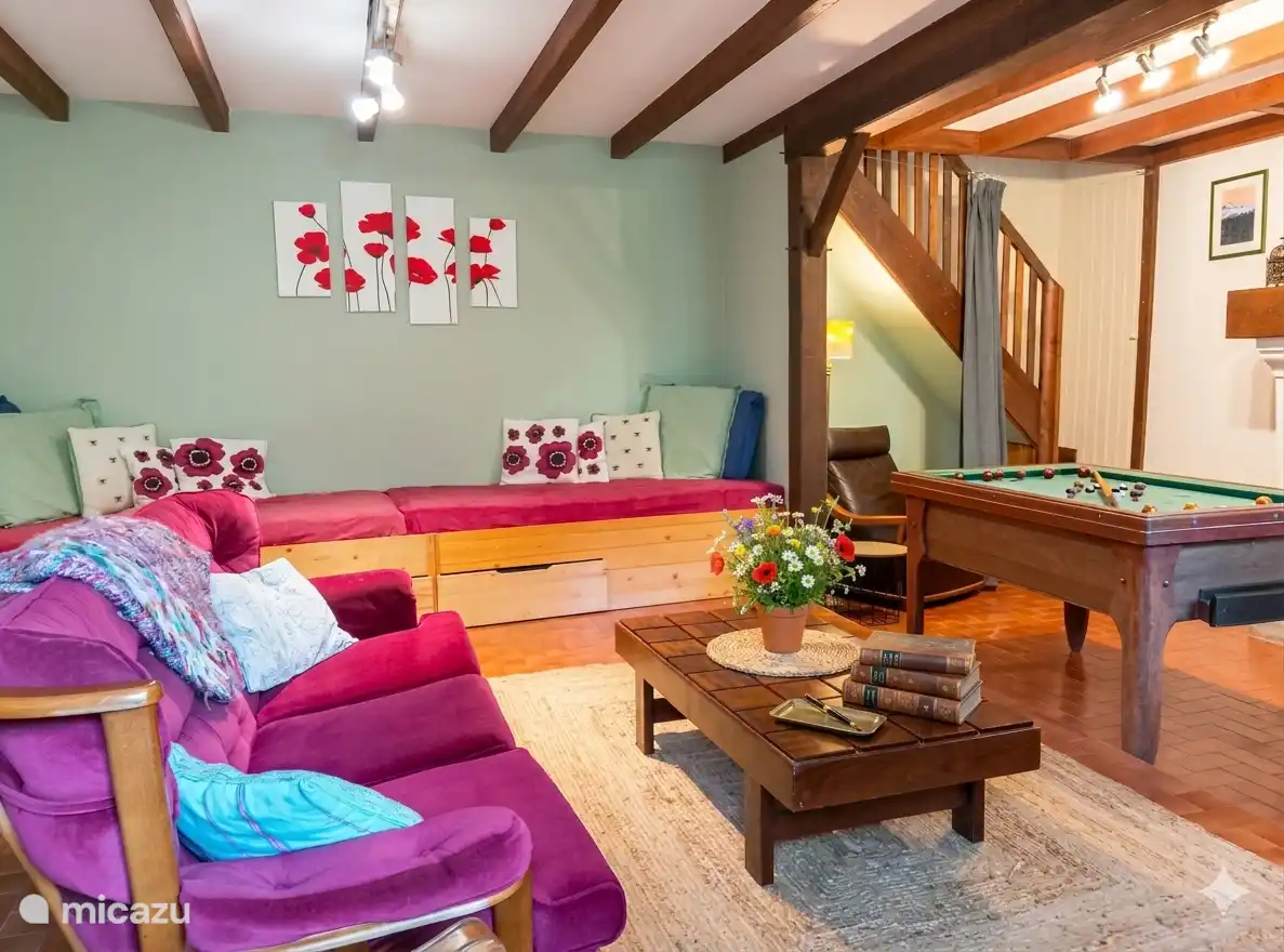 saloon with billiard table