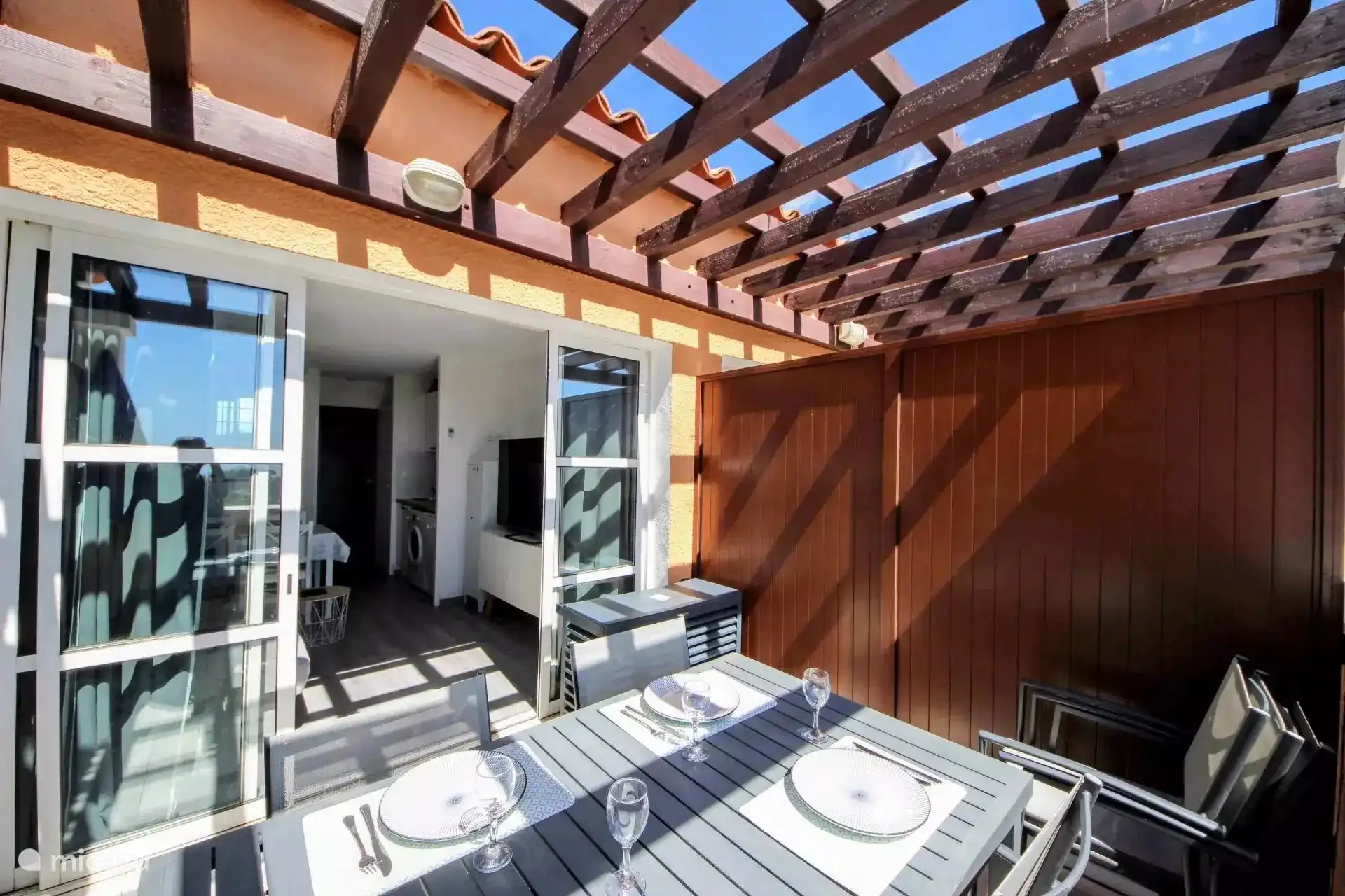 The terrace