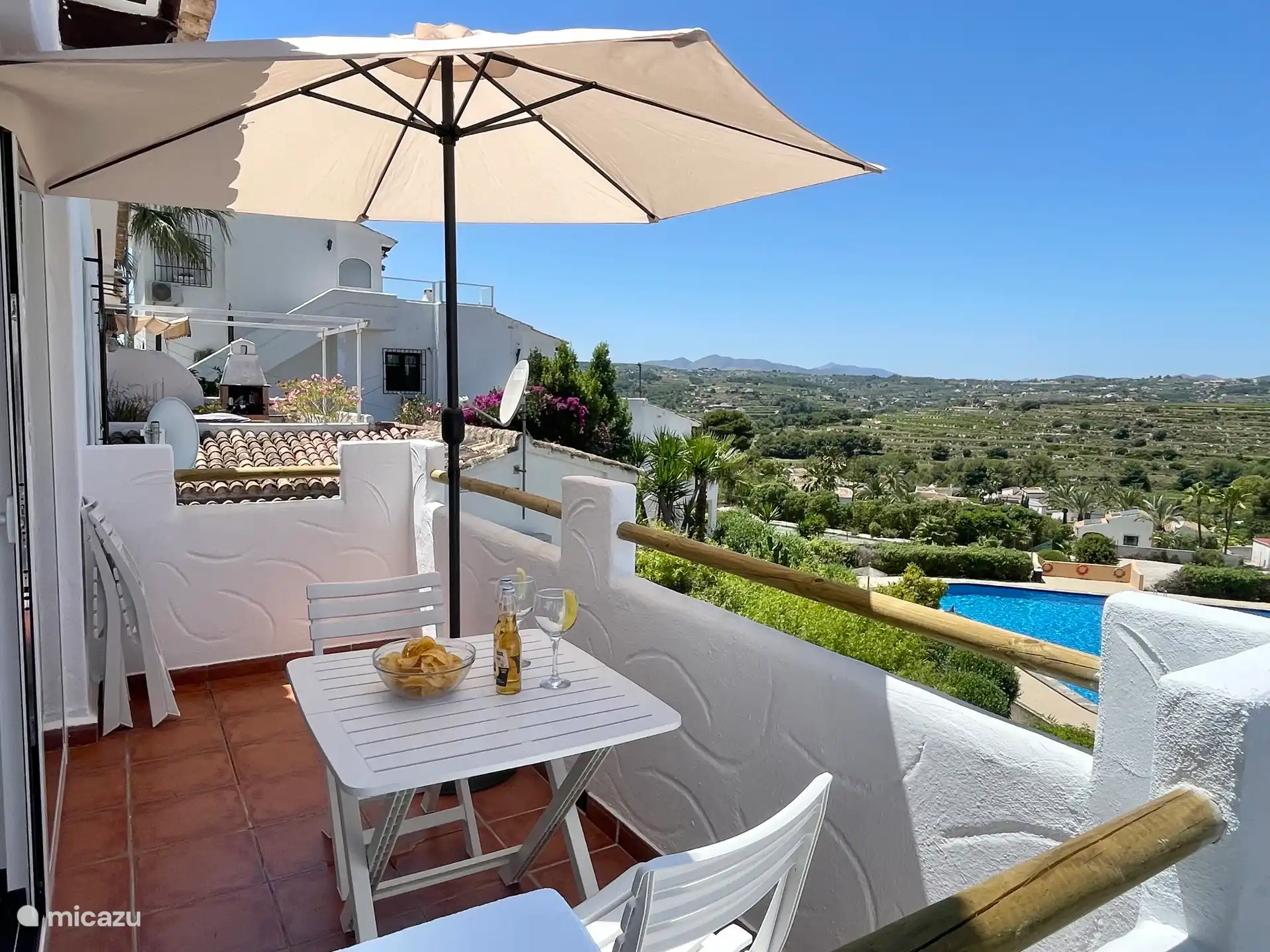 appartement huren in Spanje, Costa Blanca, Moraira-Teulada – Villotel 4.P Pool and Views