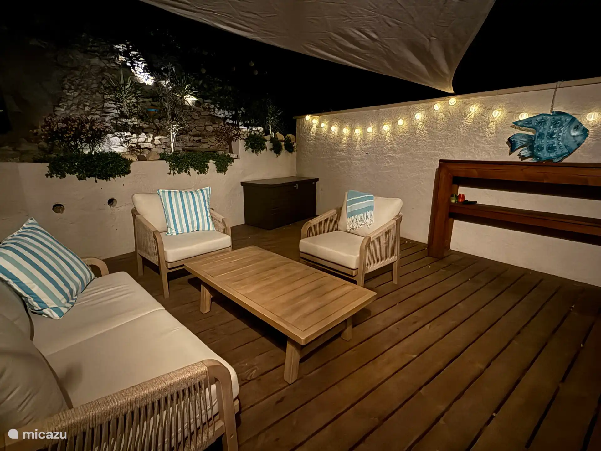 verlicht terras 