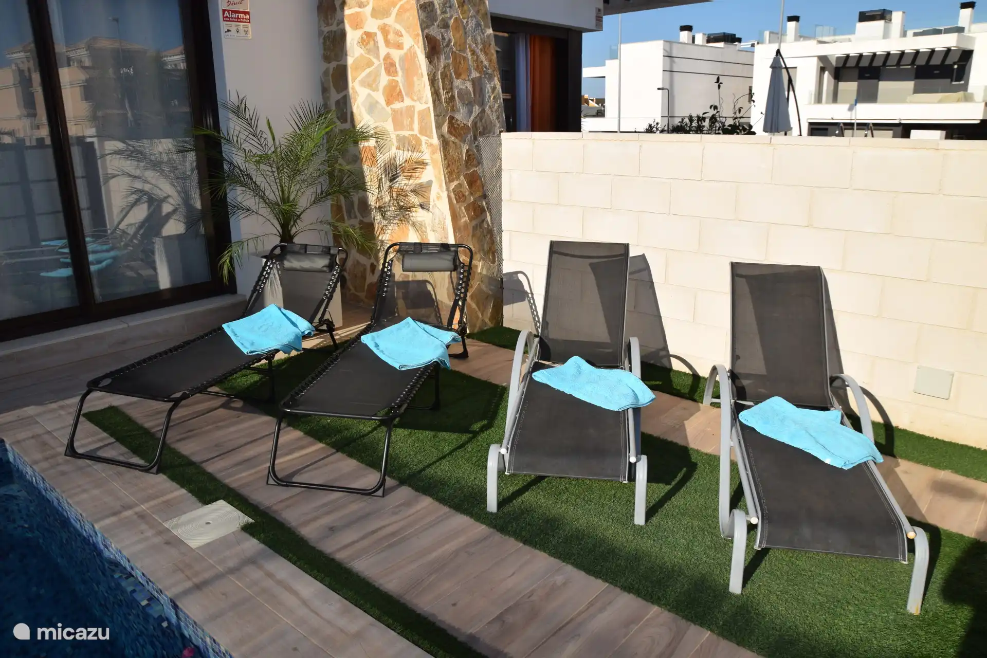 Camastros para tomar el sol