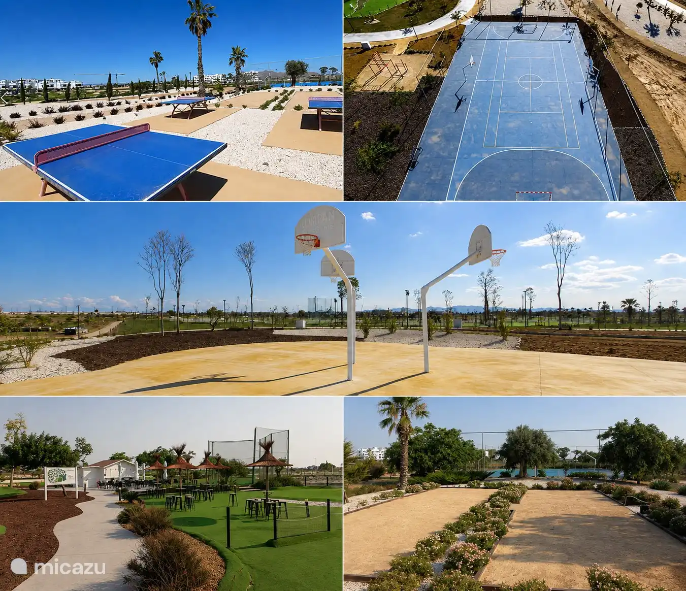 Das Resort bietet zahlreiche Entspannungsmöglichkeiten wie: Tischtennis, Fußball, Basketball, Golf, Petanque, Frisbee, Strandlauf, Joggen,...