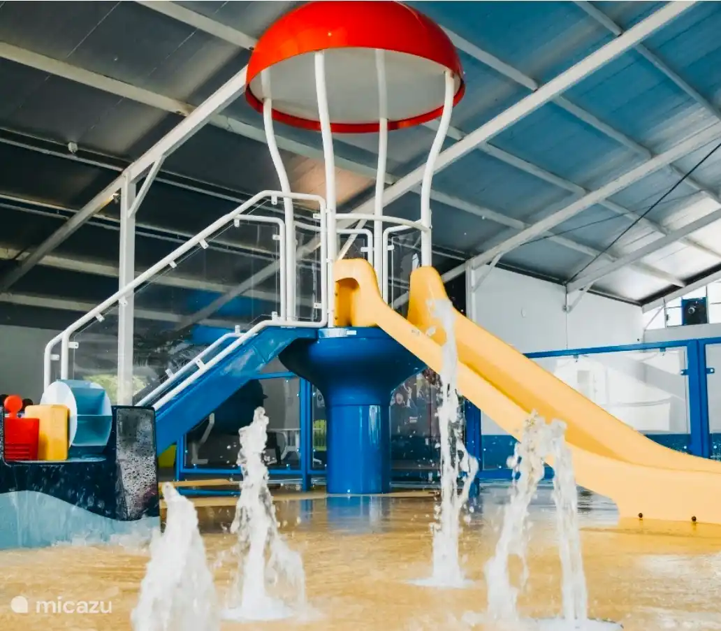 Indoor pool play area.