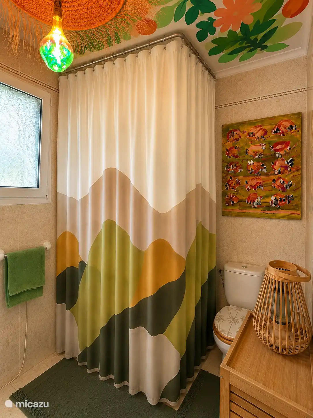 Das kreative, gemütliche Badezimmer von Casa Verda.