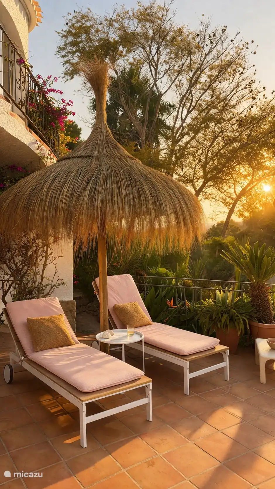 Außerdem ist es am Ende des Tages wunderbar, auf der Poolterrasse zu übernachten.