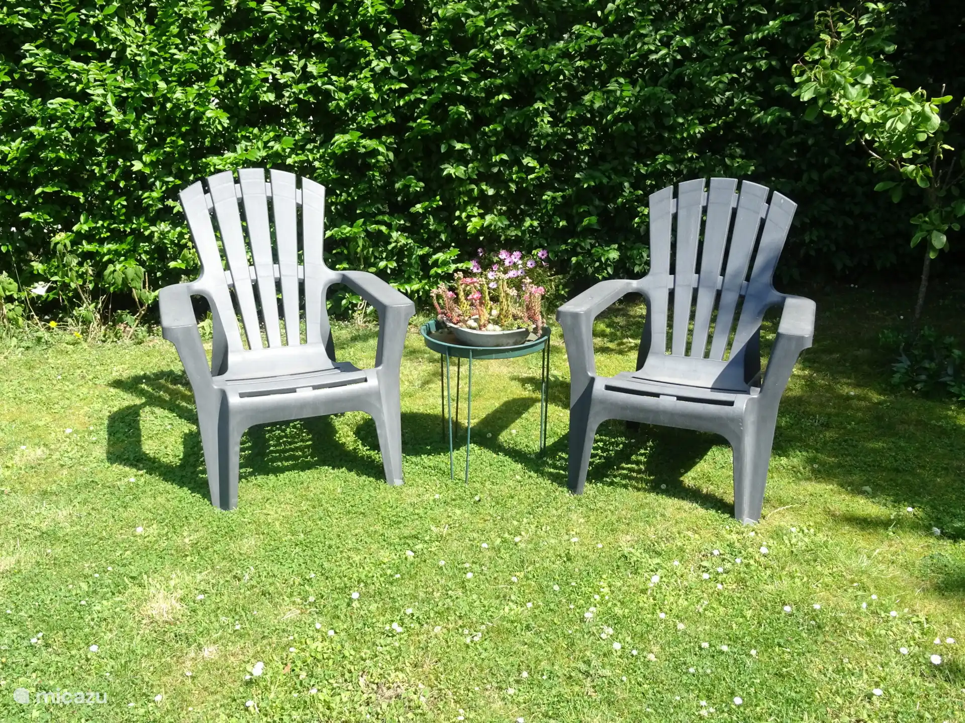Sitz im Garten