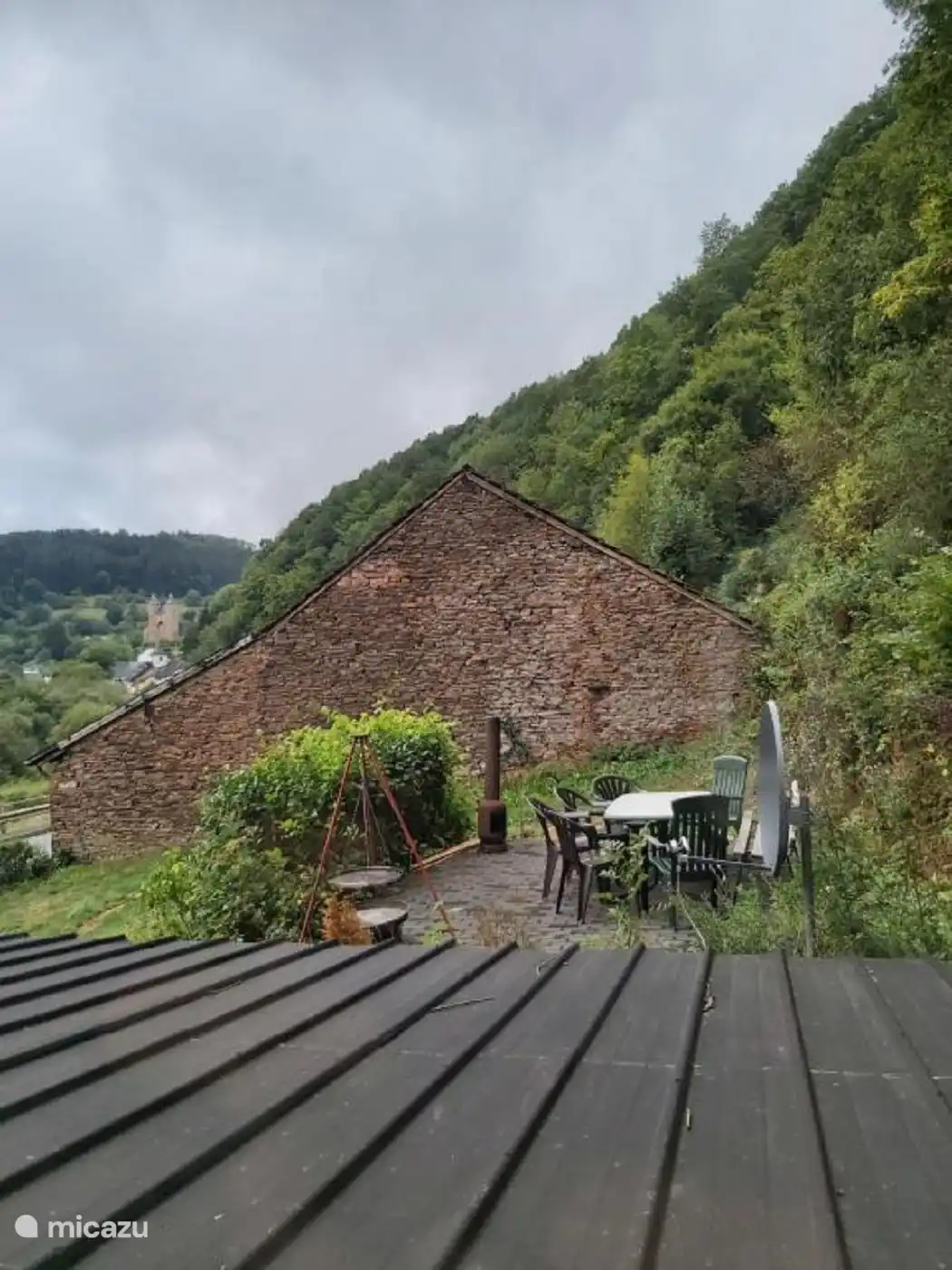 vista desde uno de los dormitorios hasta la terraza
