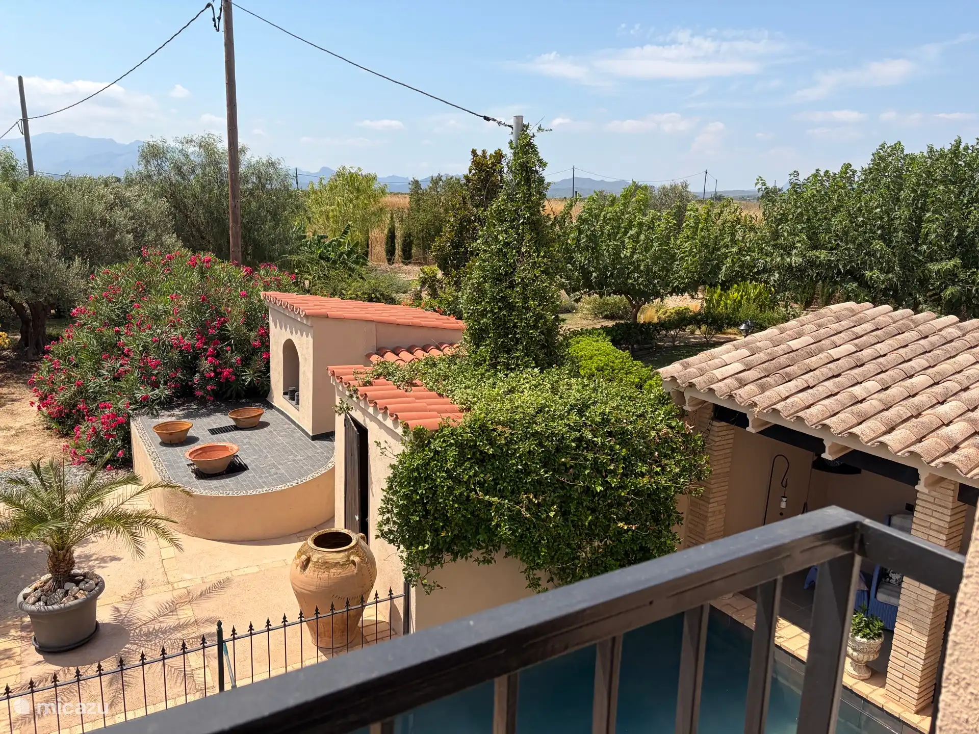 Blick vom Balkon
