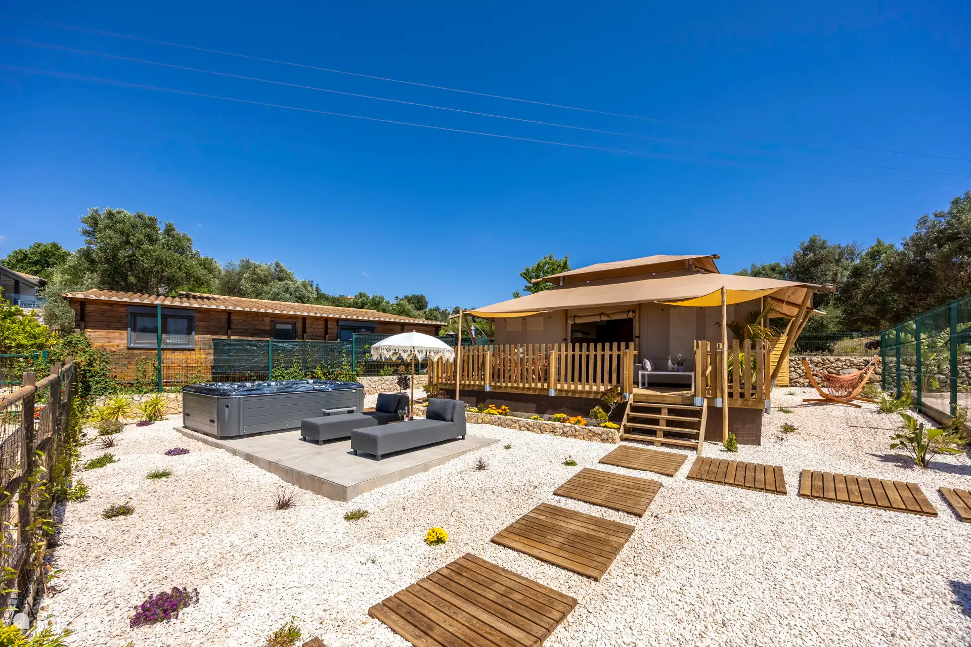 Wandern, Portugal, Algarve, Albufeira, glamping / safarizelt / yurt Luxus-Glamping-Zelt-Jacuzzi & Bauernhof