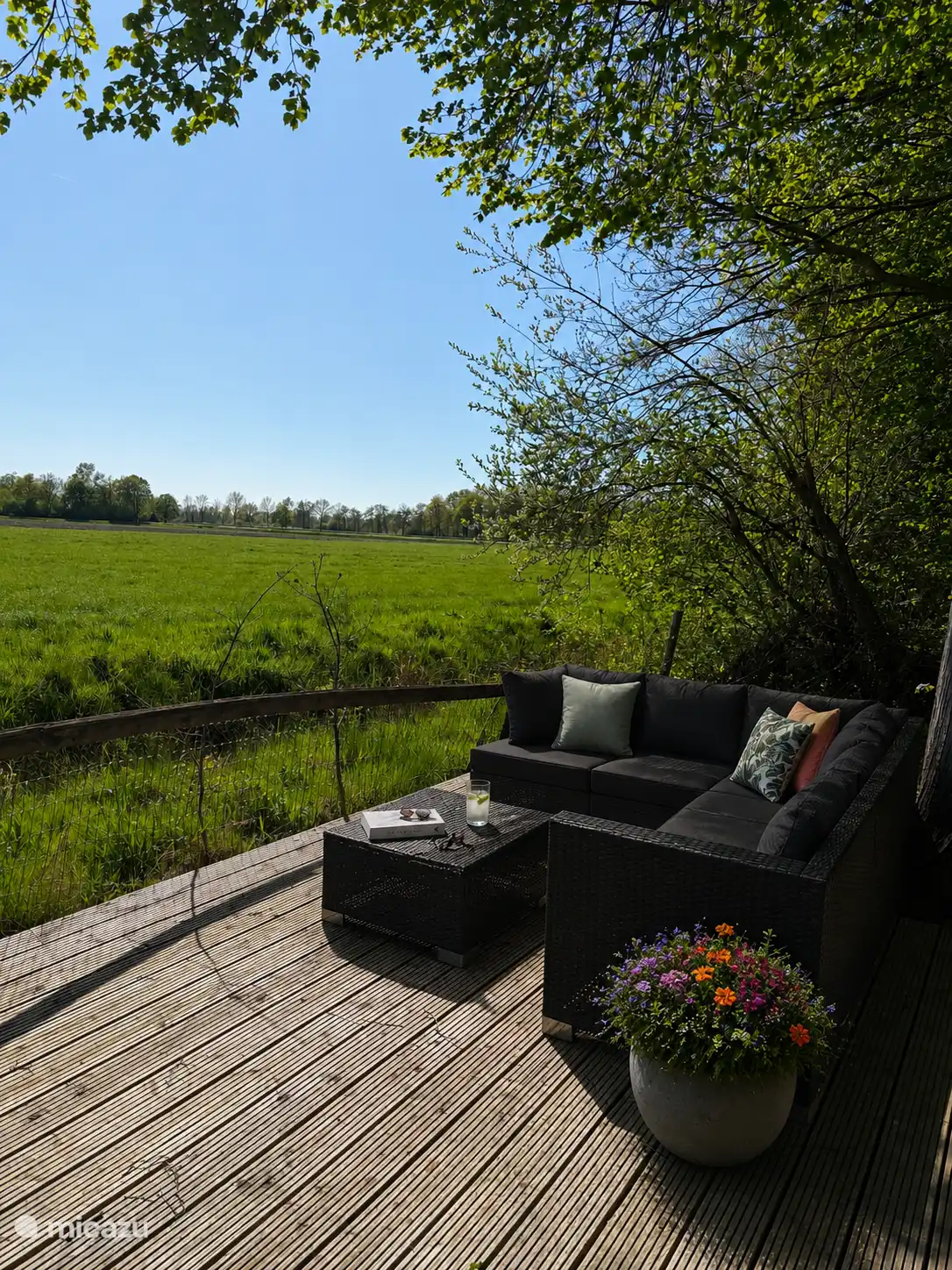 tuin met vrij uitzicht