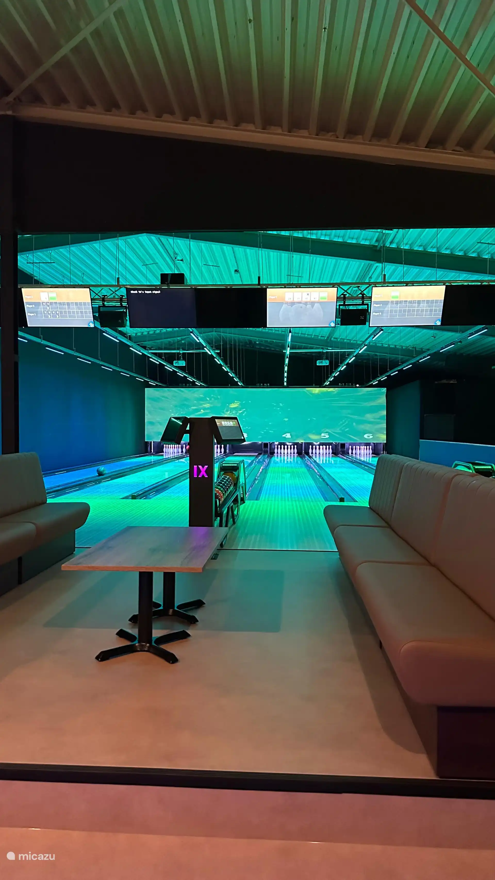 Vernieuwde bowlingbanen op het park