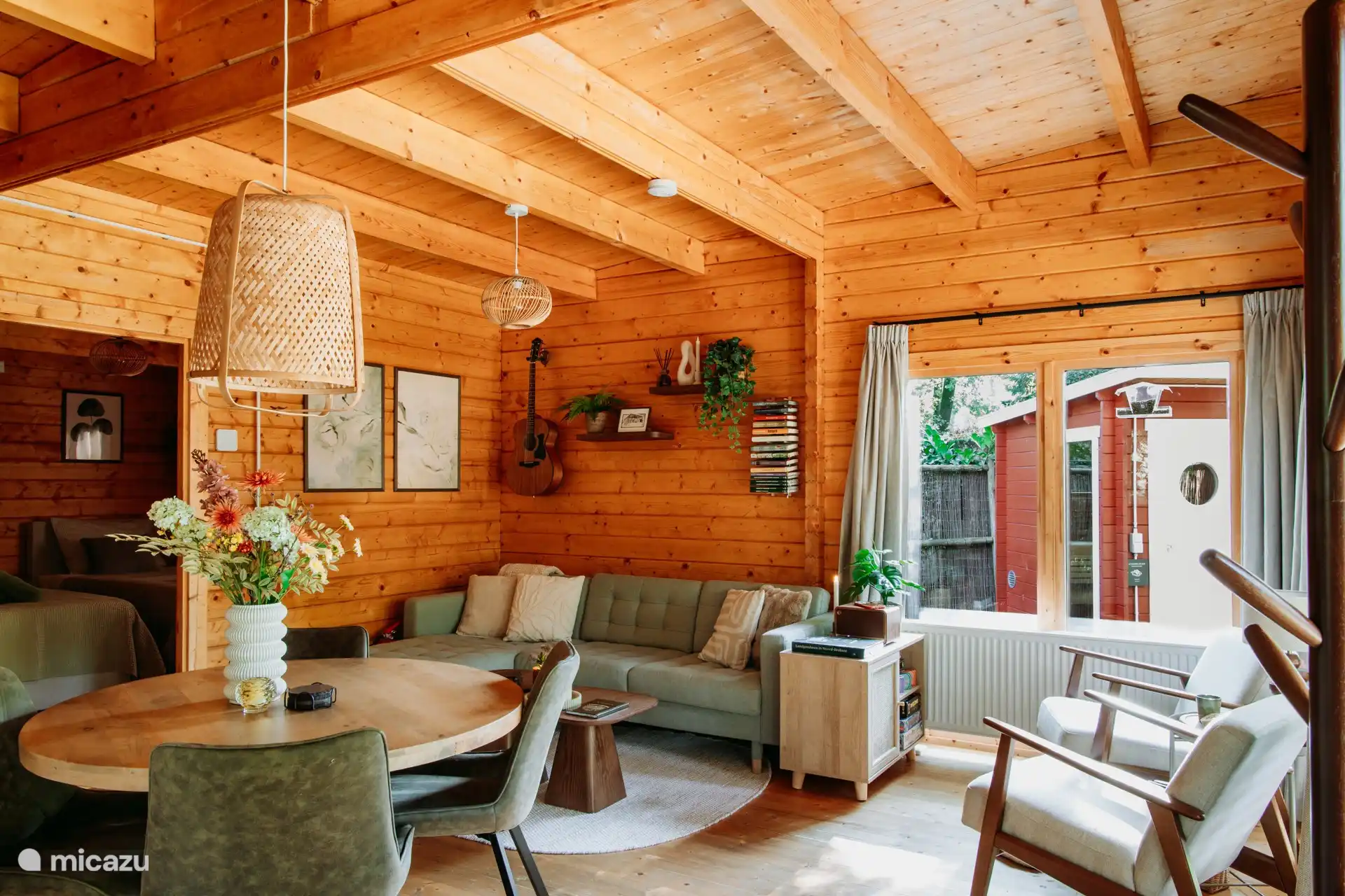 Cycling, Netherlands, North Brabant, Diessen, cabin / lodge Forest cottage de Kempen