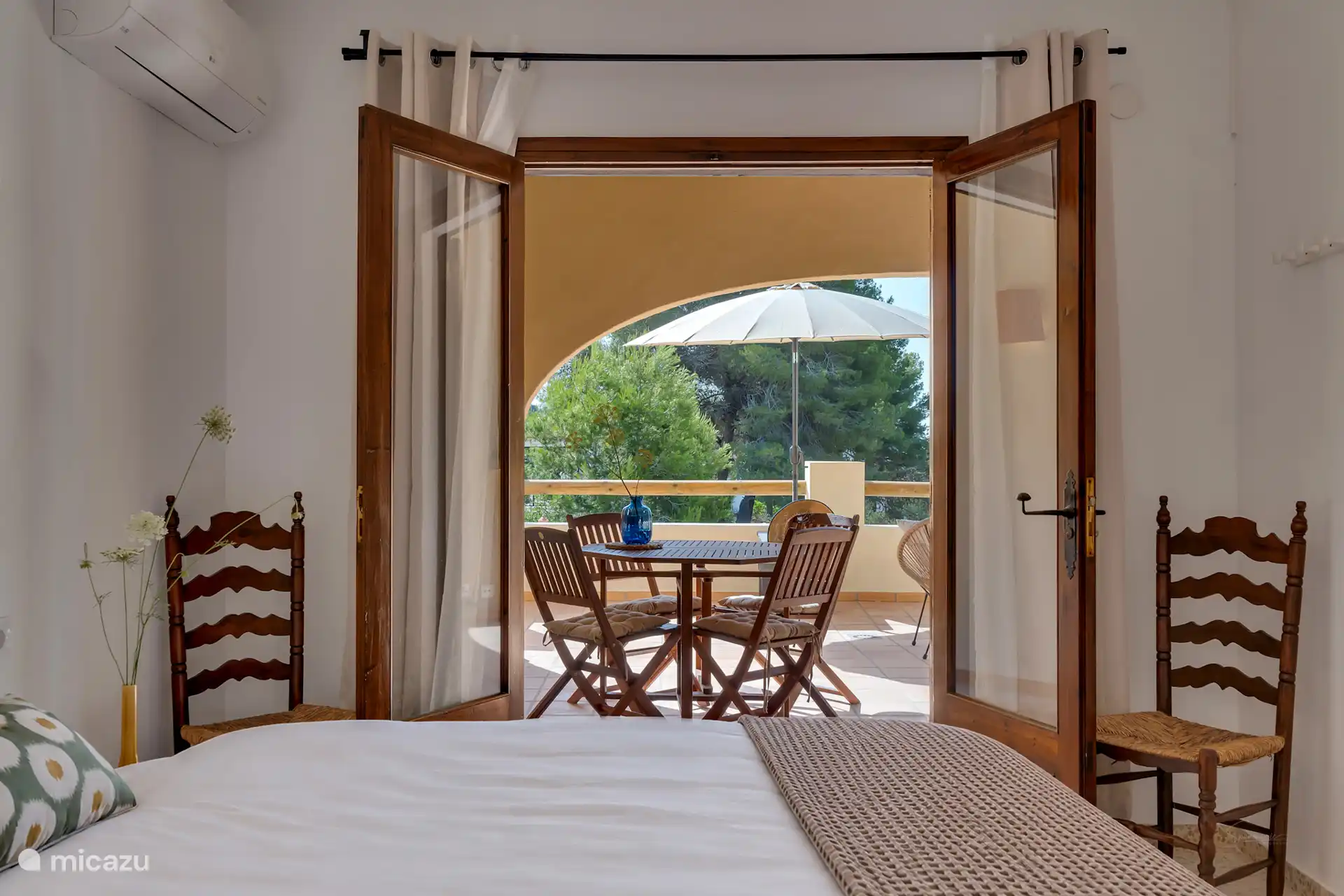 Schlafzimmer mit Aussicht