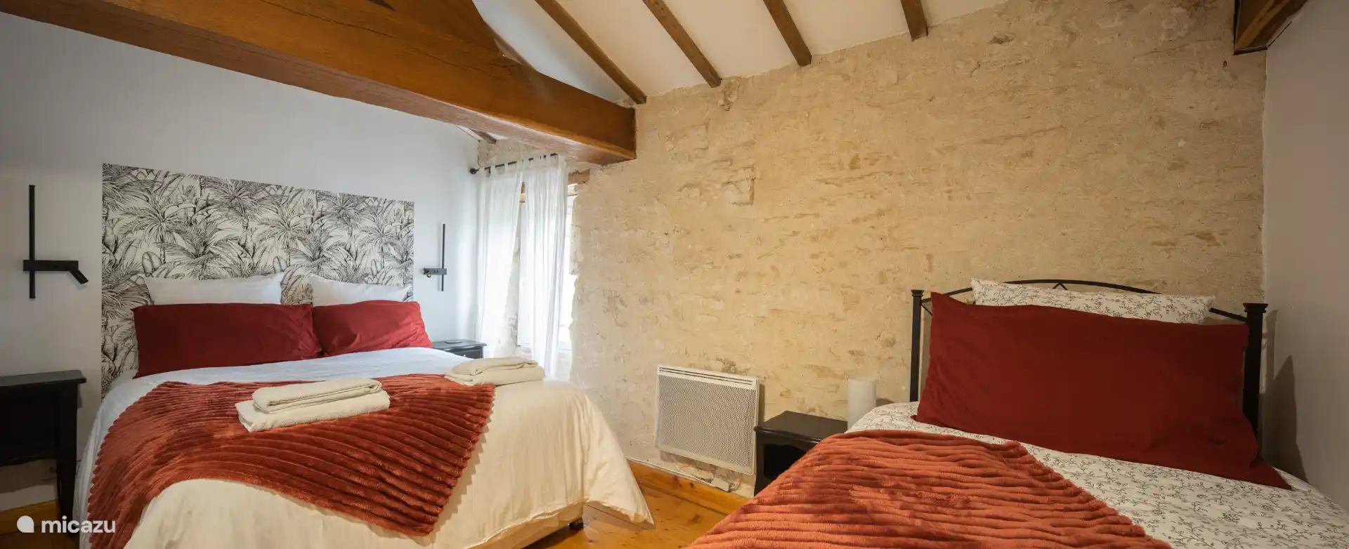 Schlafzimmer 2 oben, Bett 140 und Bett 90