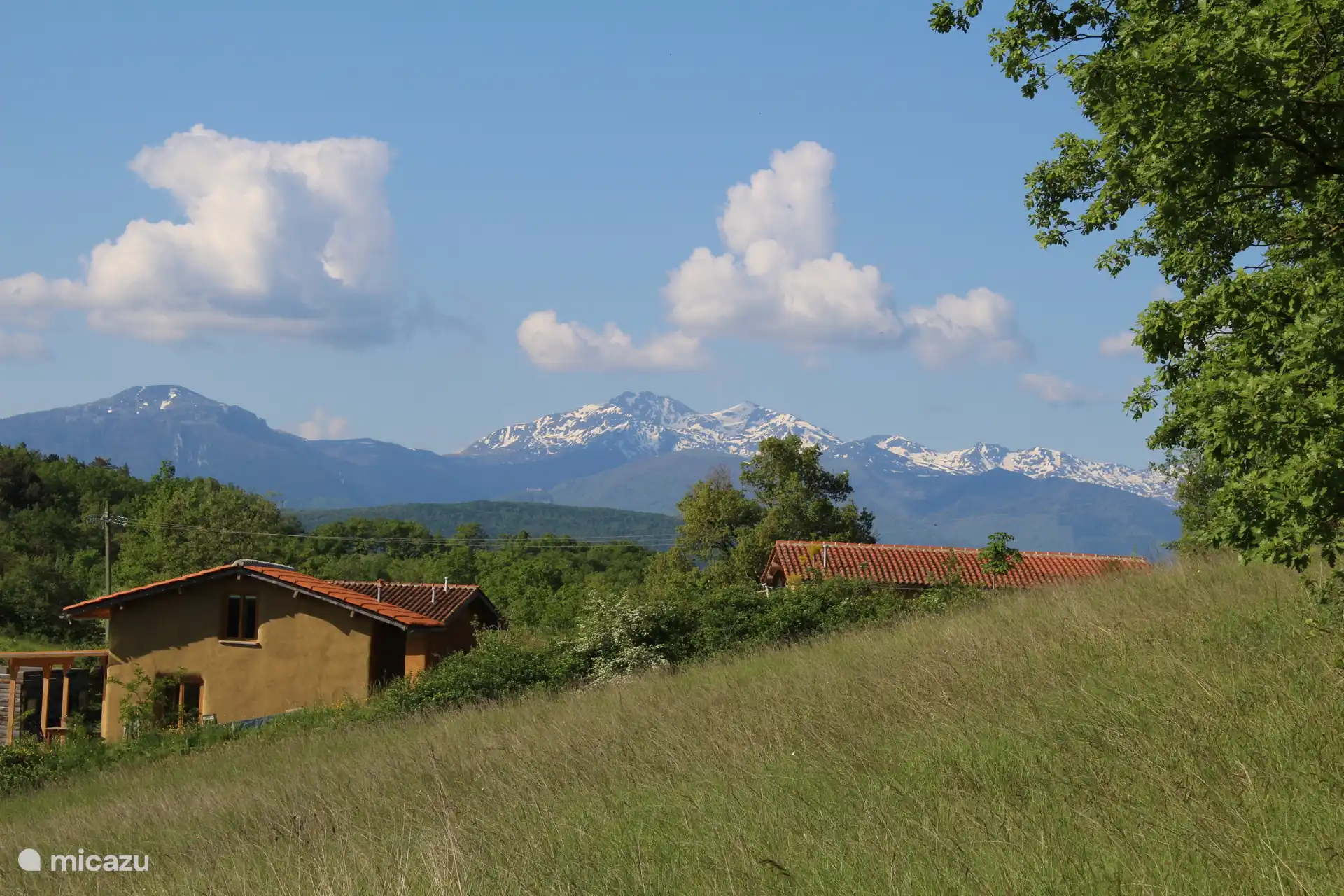 The straw house in its surroundings