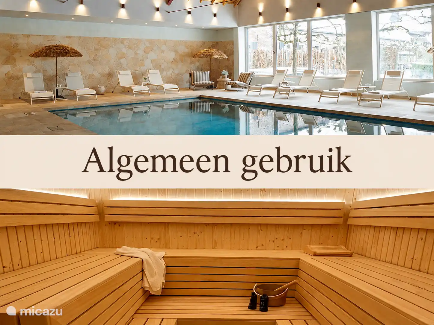 Zwembad en sauna voor algemeen gebruik
