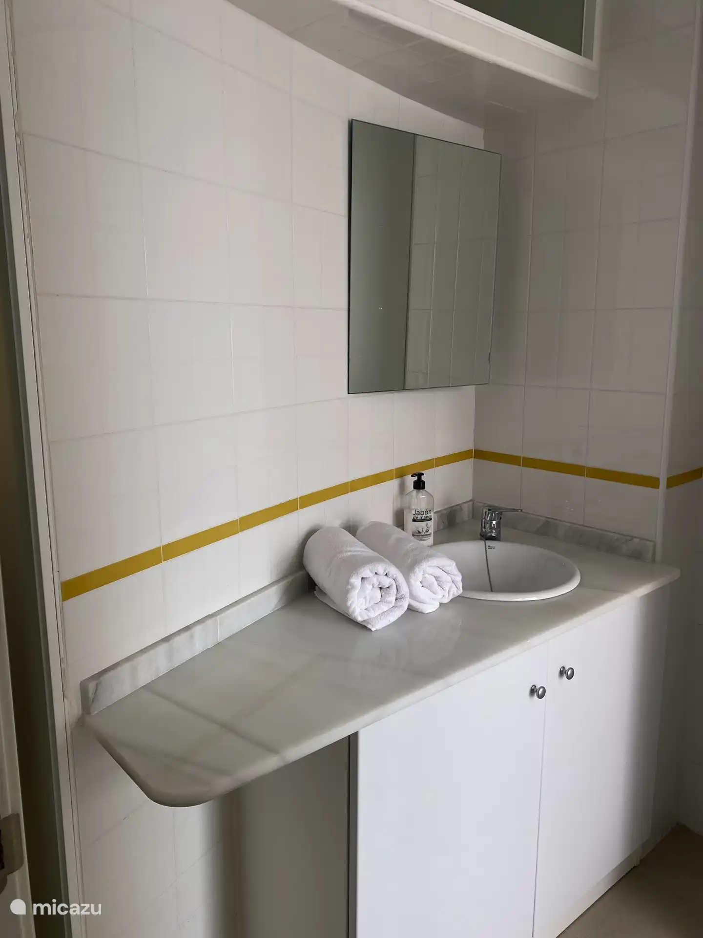 baño con lavabo