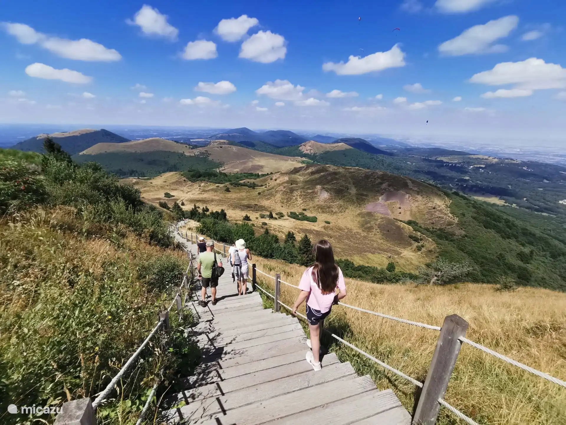Tren hasta la cima, luego descendiendo el Puy de Dome.