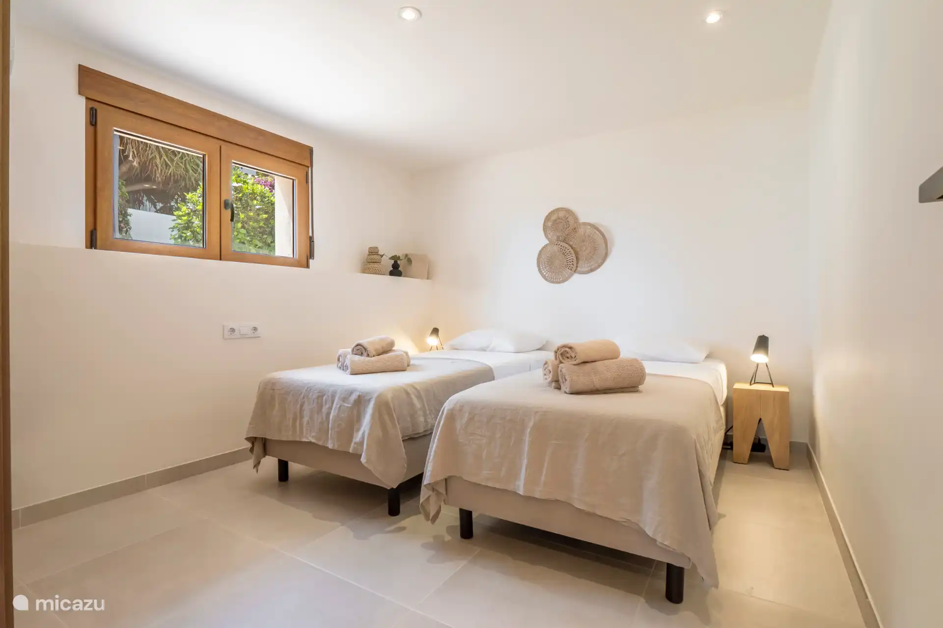 Schlafzimmer 2 mit 2 Einzelbetten.