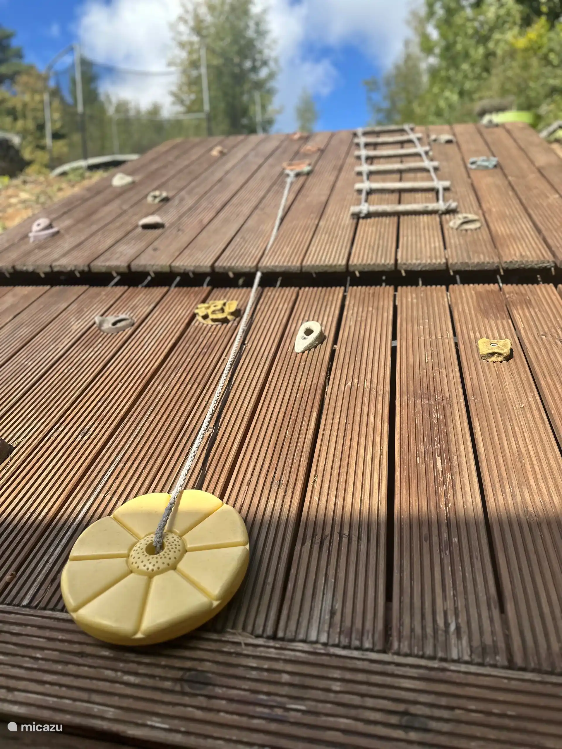 Detailshot klimmuur buiten
