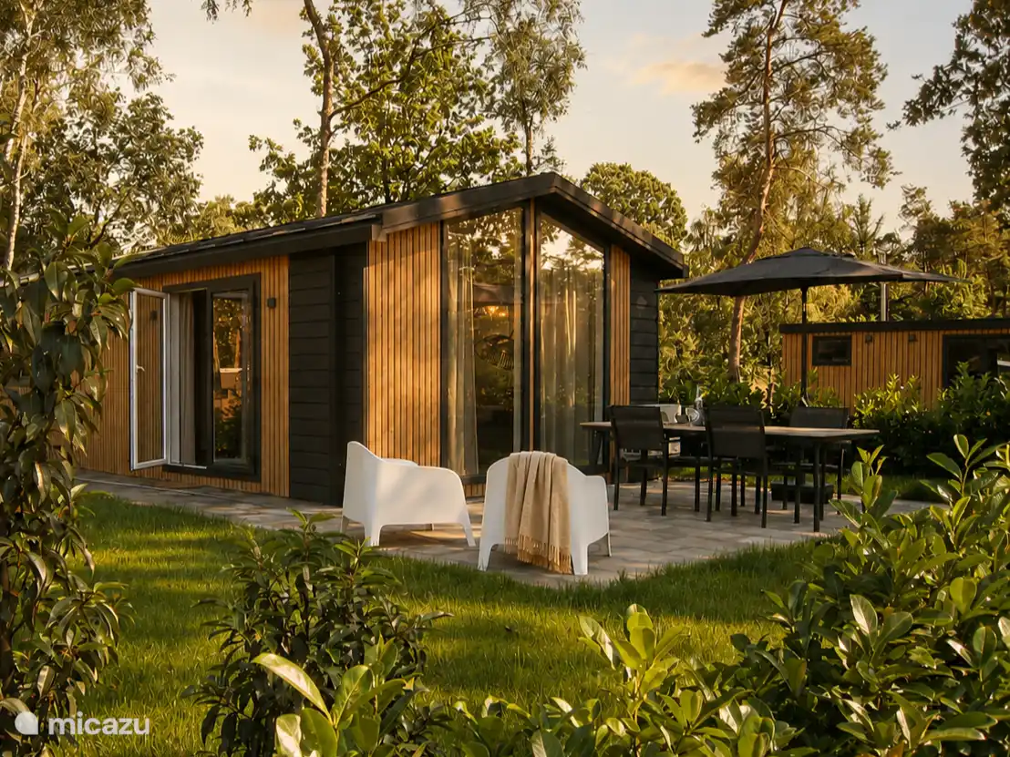 vakantiehuis huren in Gelderland, Nederland – Boshuisje Lodge Wildblick