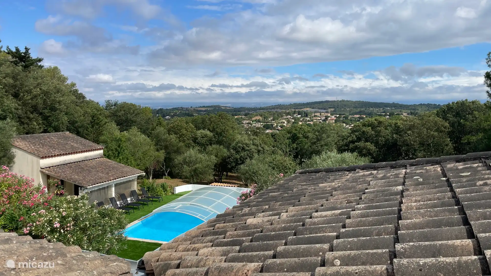 Blick vom Balkon