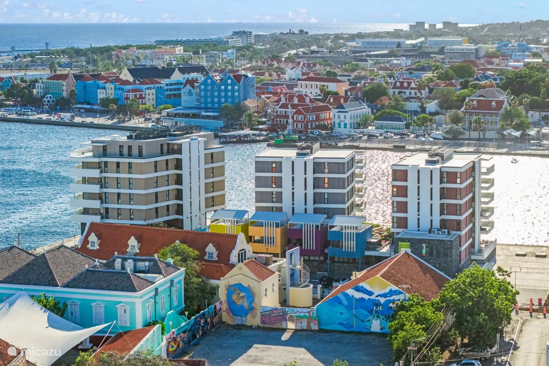 El Wharf City Apartment está situado a poca distancia a pie de las principales atracciones de Willemstad.