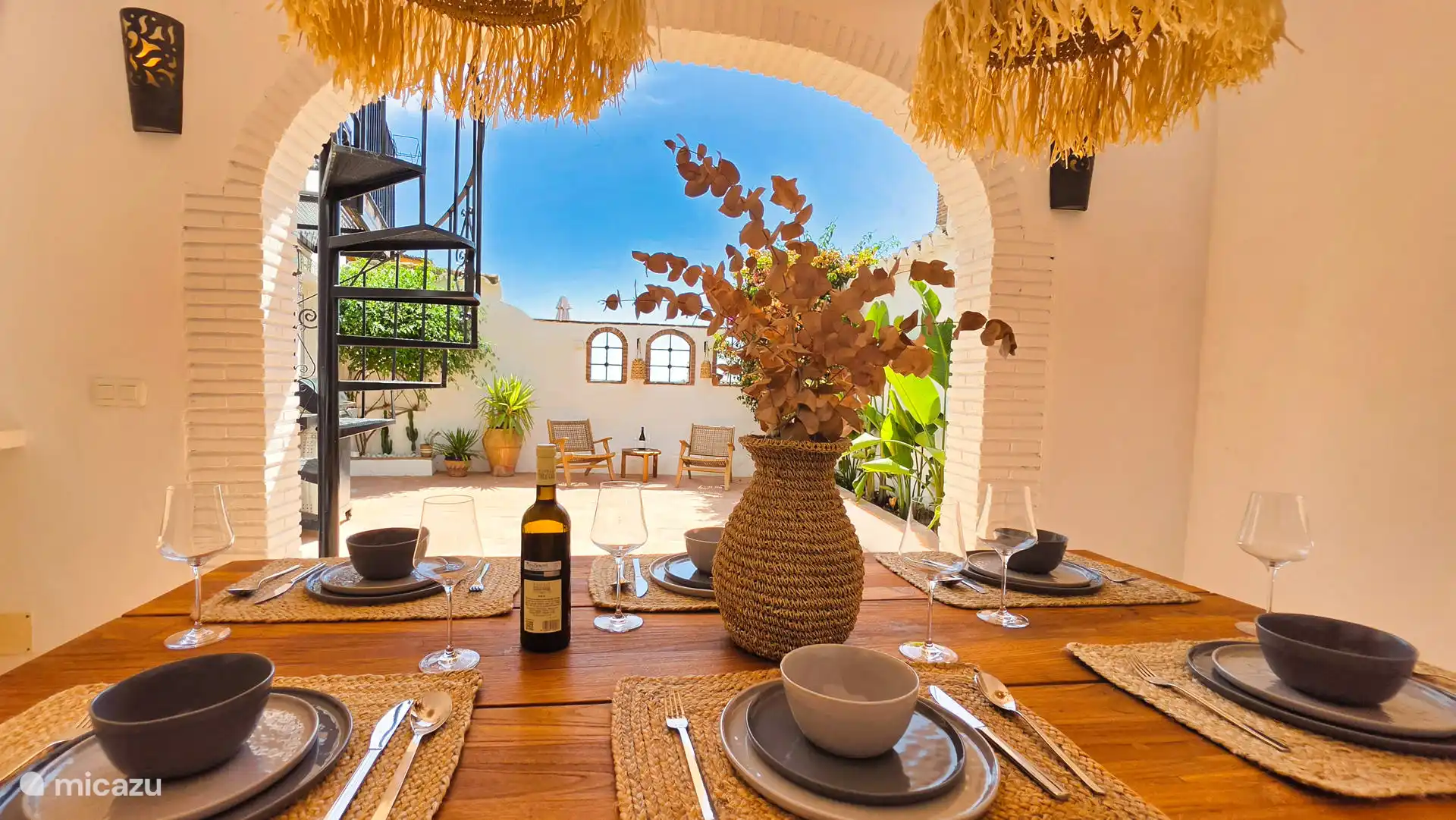 Outdoor dining table