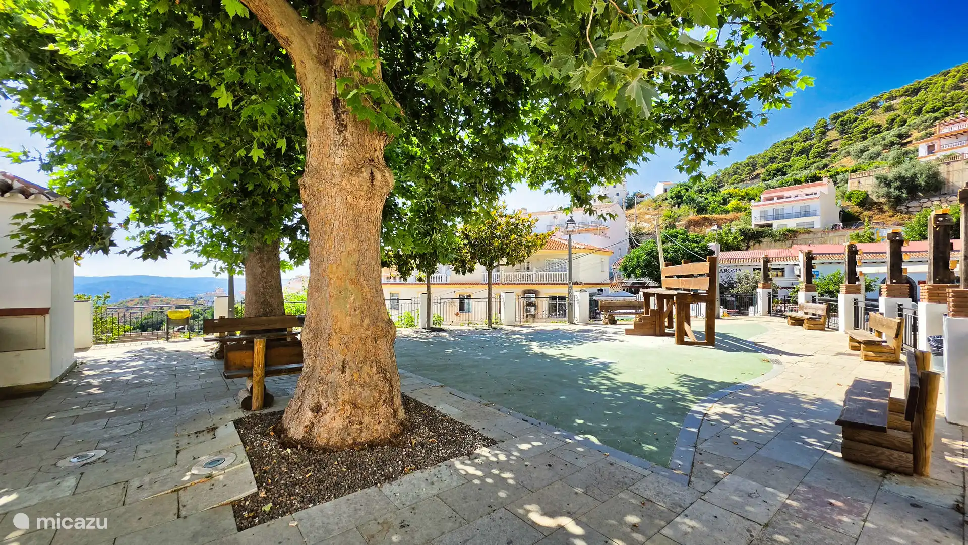 Square near village