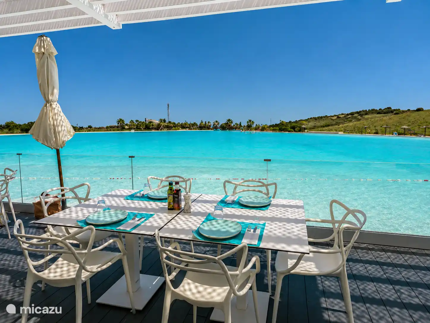 restaurant Alcazaba lagoon with water sports and wellness