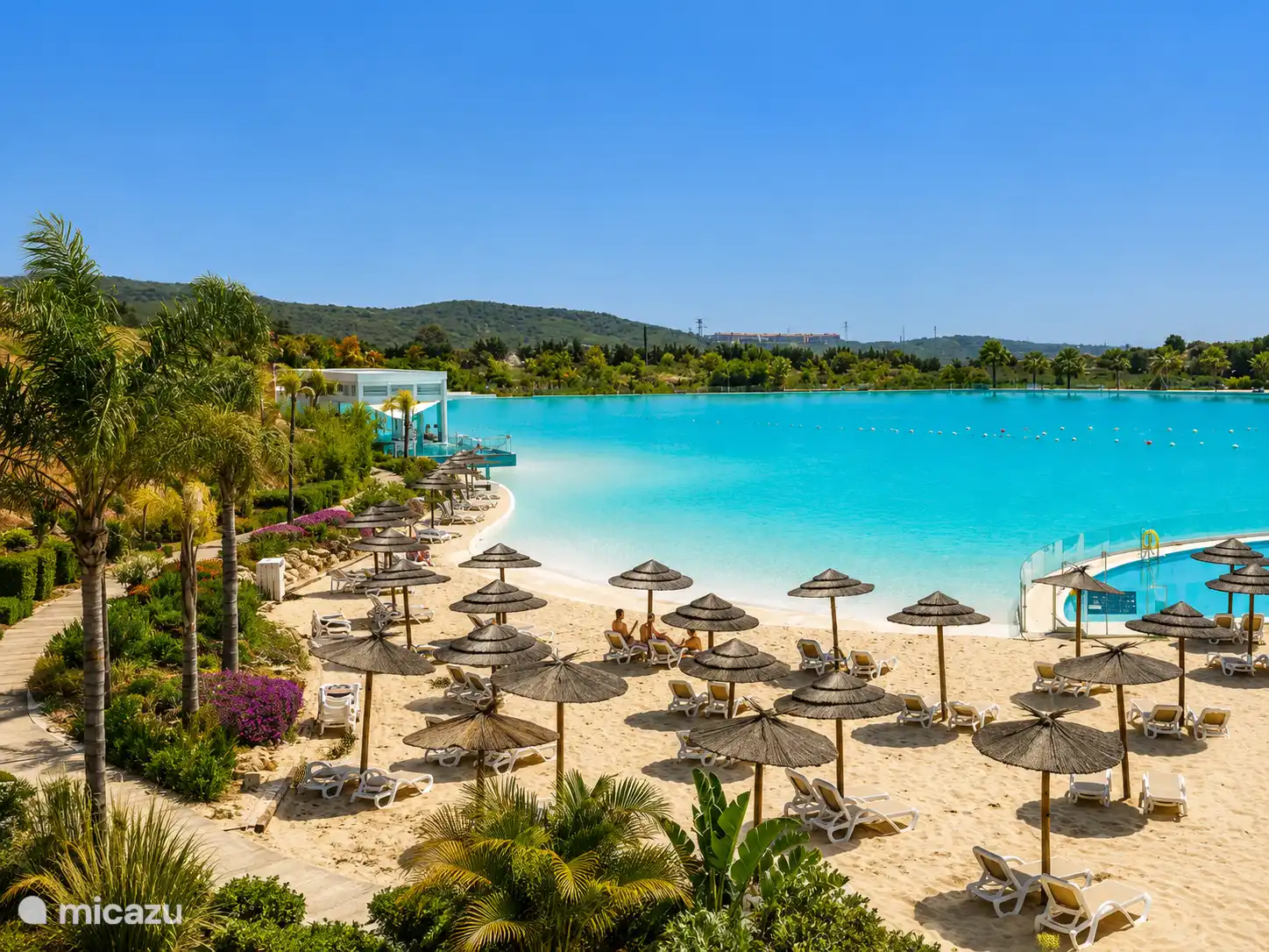 Alcazaba lagoon with water sports and wellness
