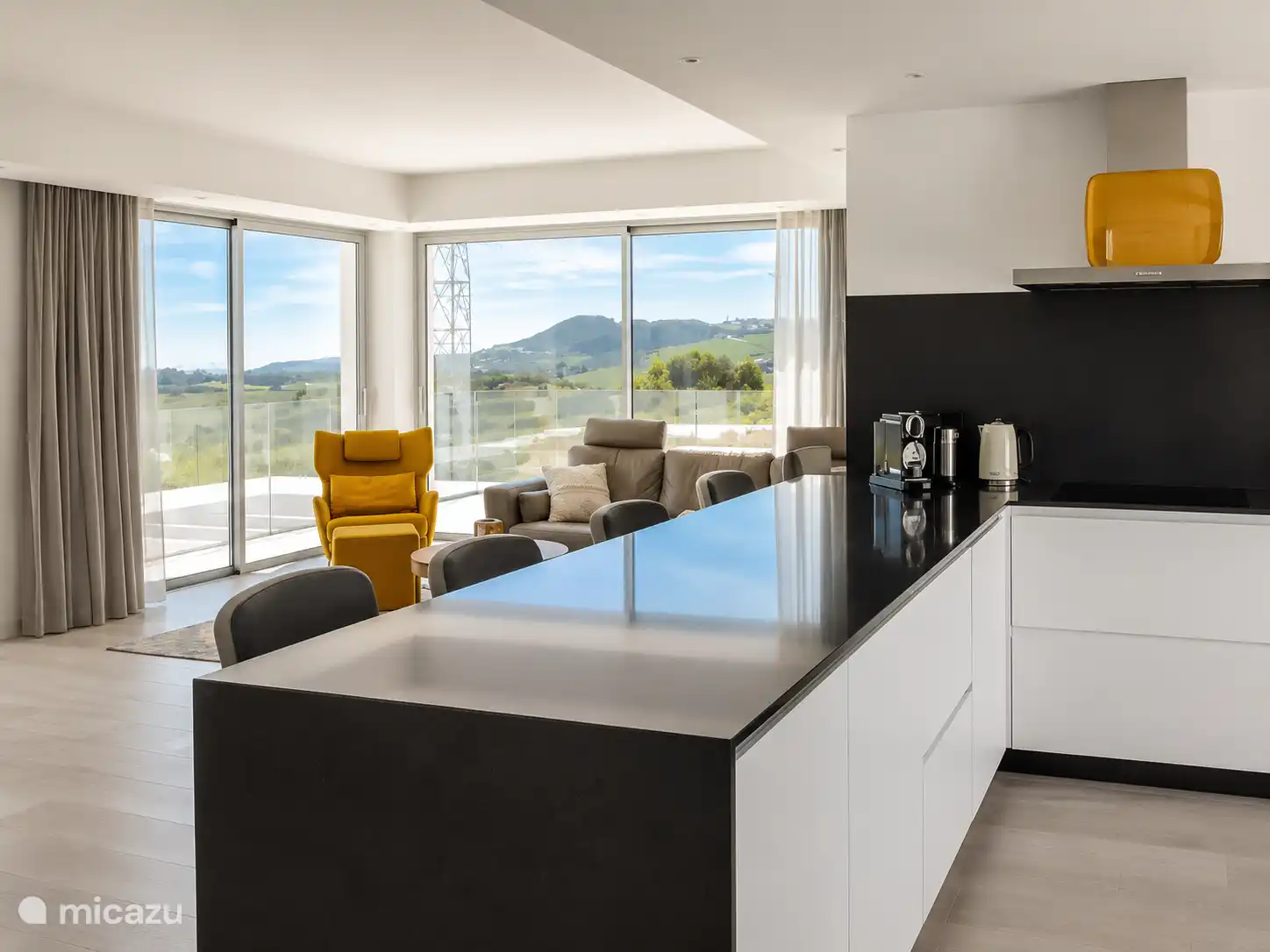 Kitchen and living room