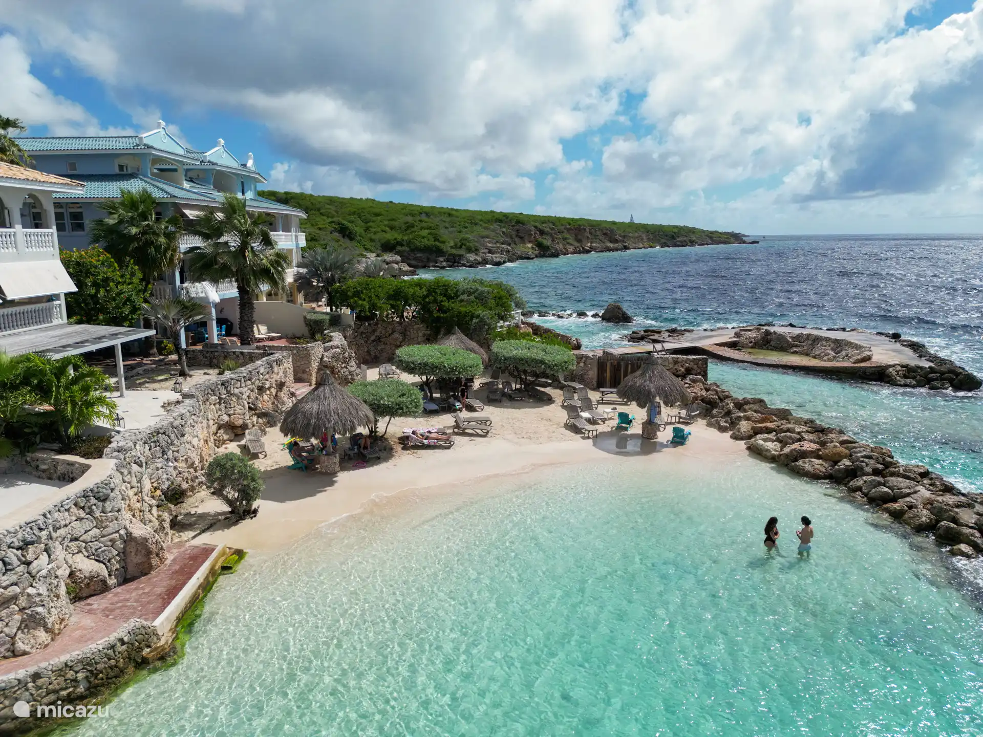 Privé strand van Ocean Resort 