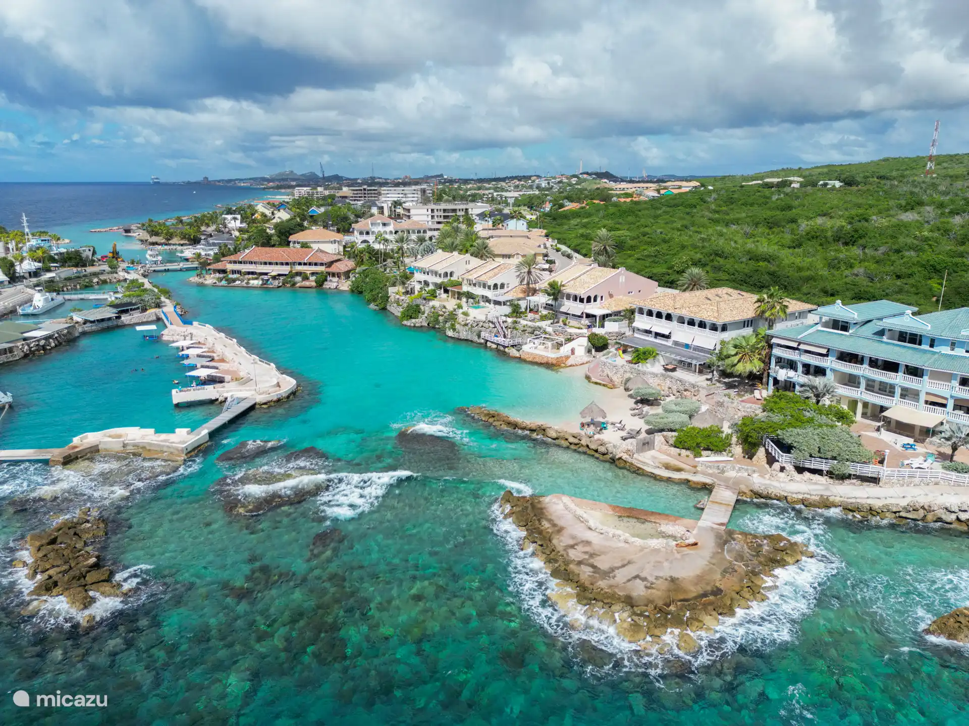 De lagune van Ocean Resort 