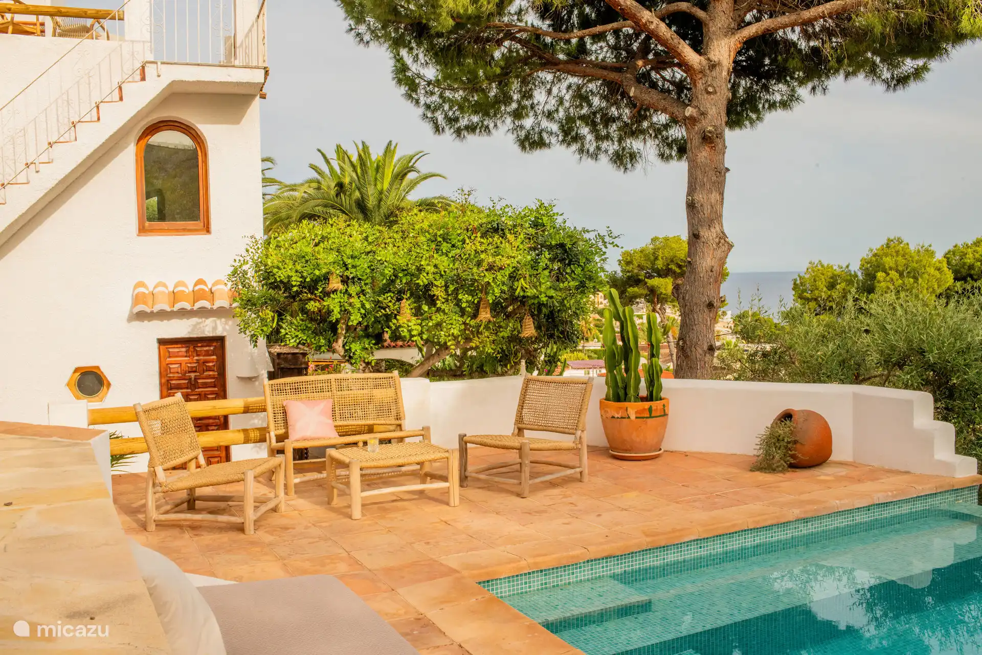 Seat by the pool